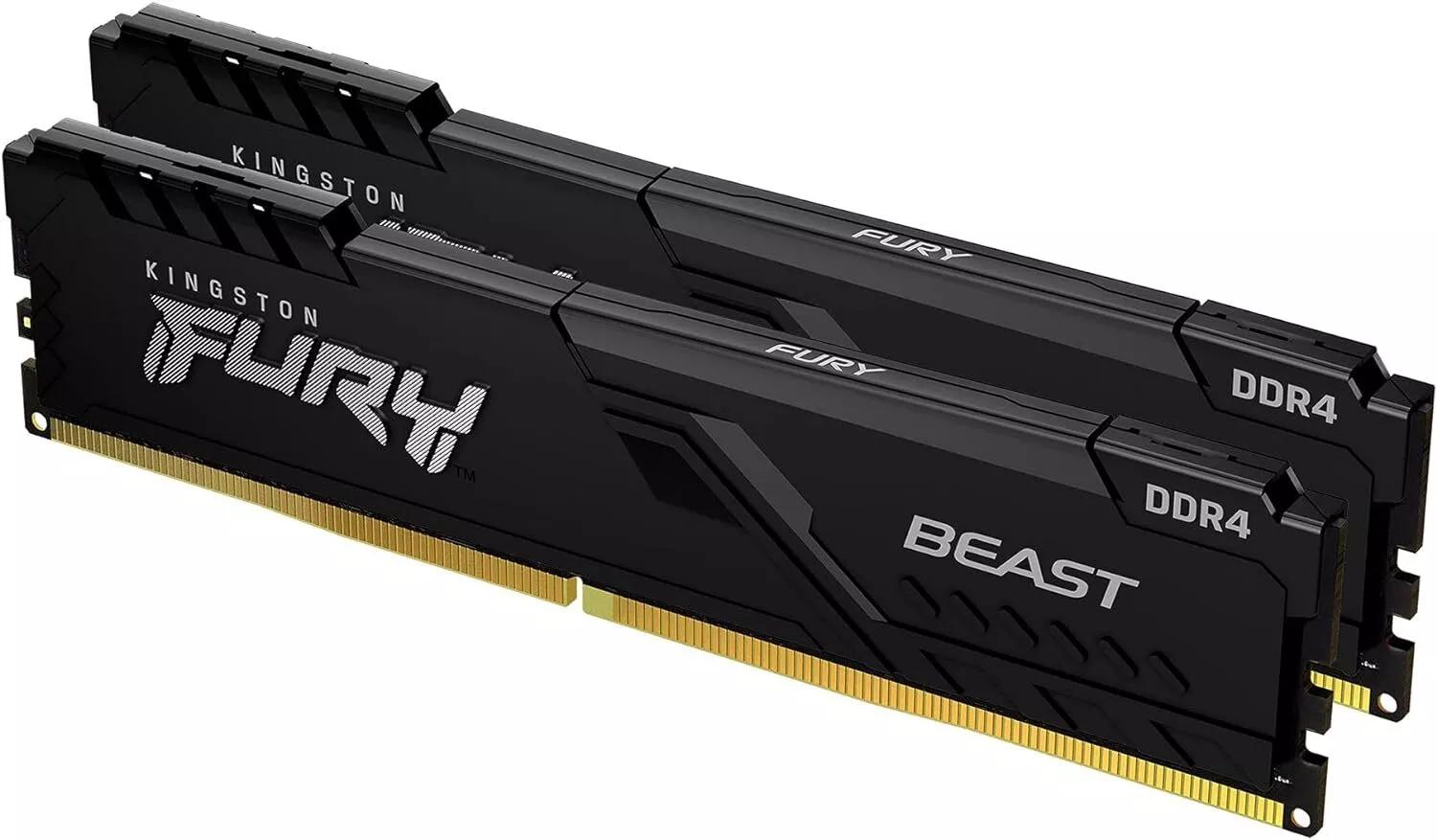 Kingston FURY Beast 16GB (2 x 8GB) DDR4 SDRAM Memory Kit - 16 KF432C16BBK2/16