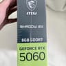 MSI RTX 5060 SHADOW 2X OC Sealed New