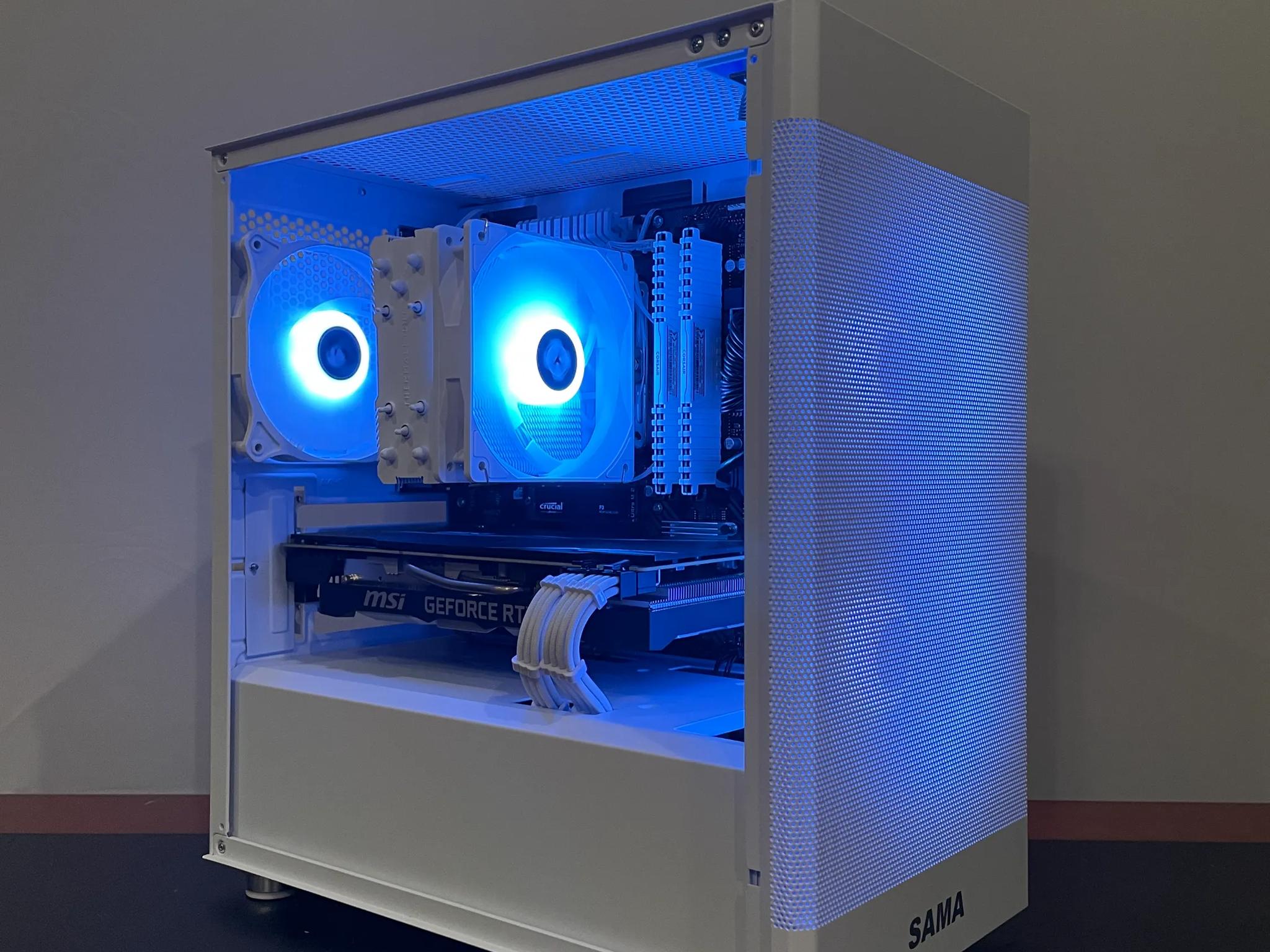 ⚪ White 1080p PC | RTX 2060 12GB | Ryzen 5 3600 | WiFi and Bluetooth | ARGB Control ⚪