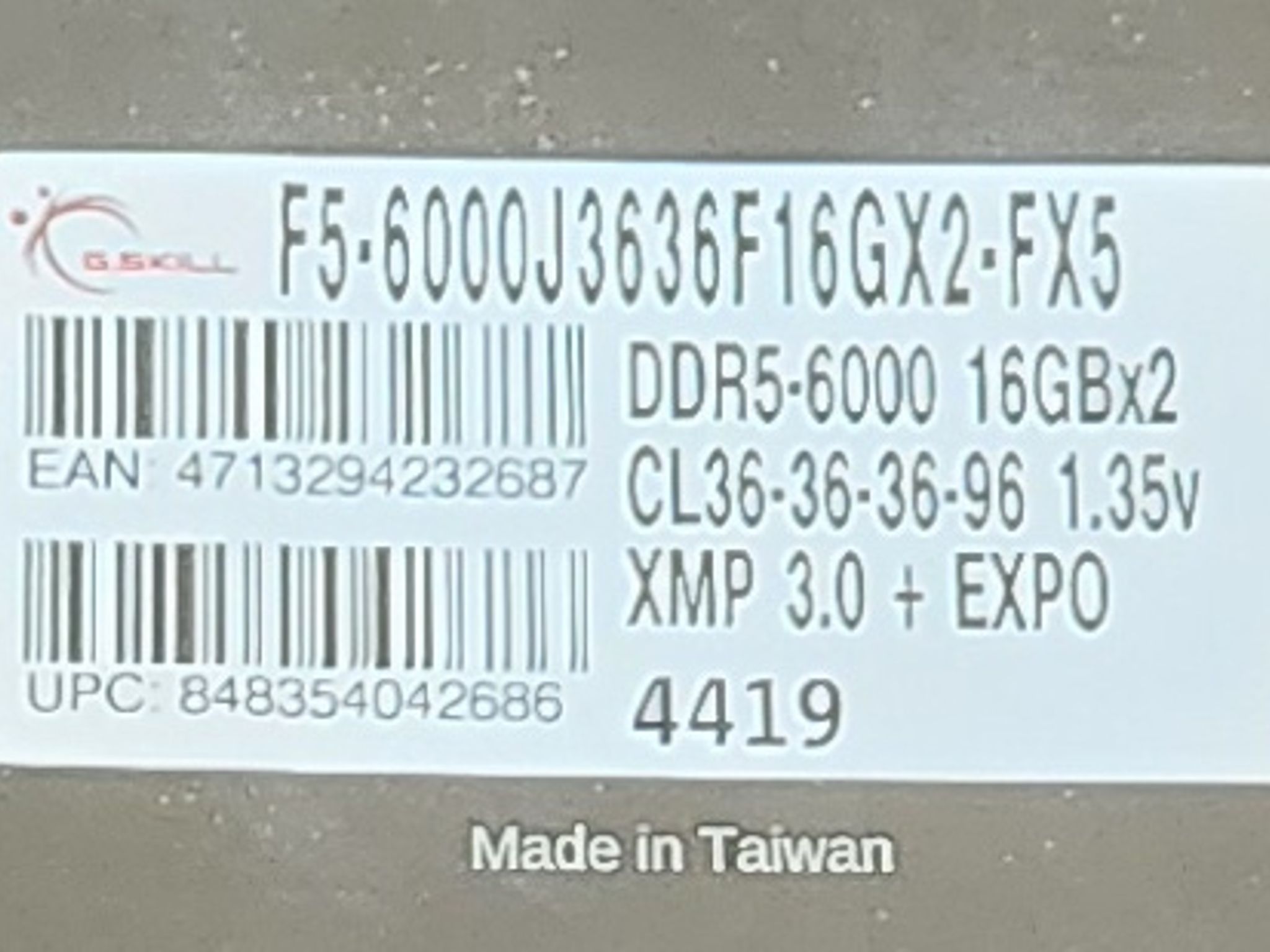 G.Skill Flare X5 DDR5 CL36 32GB
