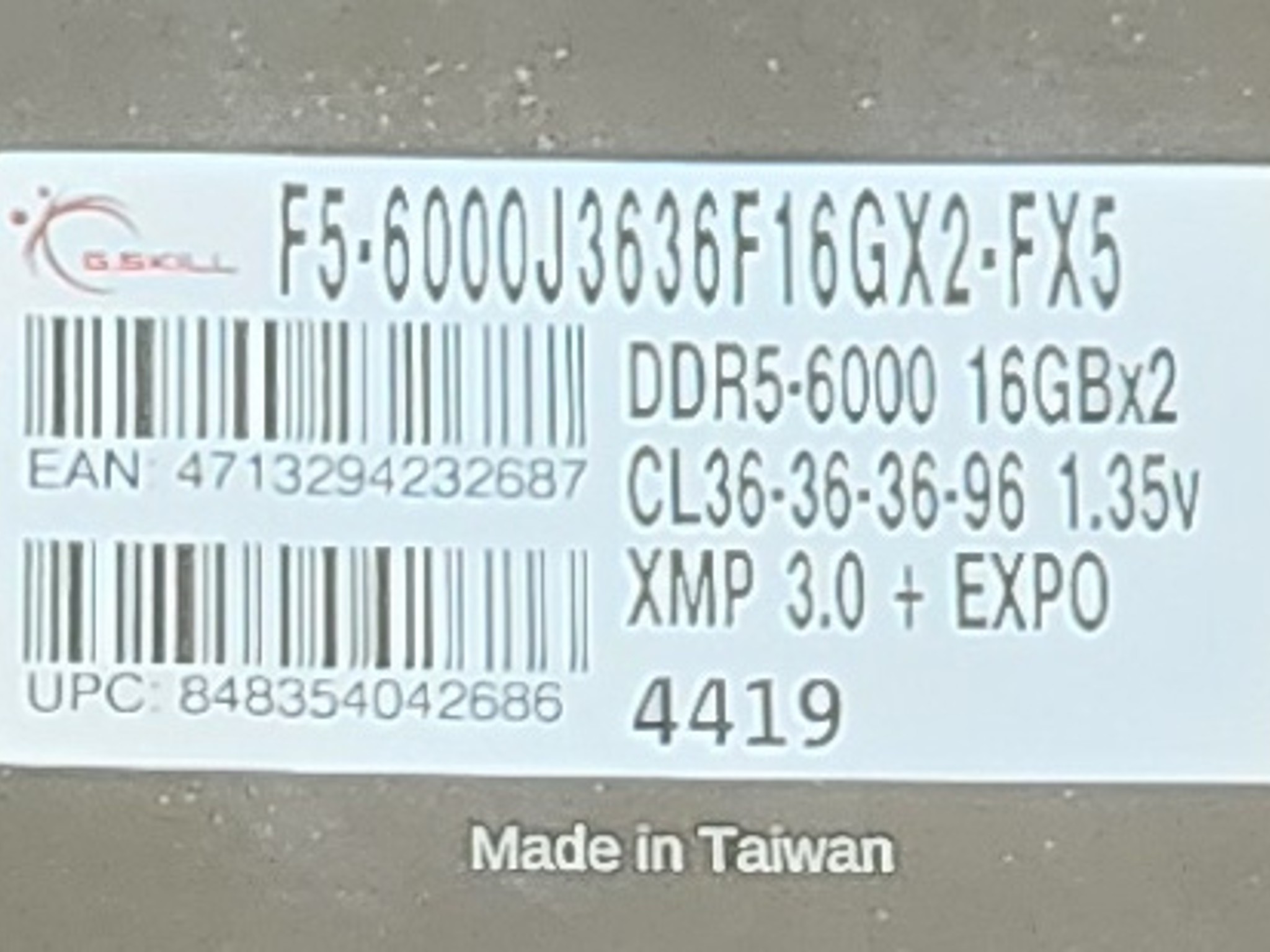 G.Skill Flare X5 DDR5 CL36 32GB