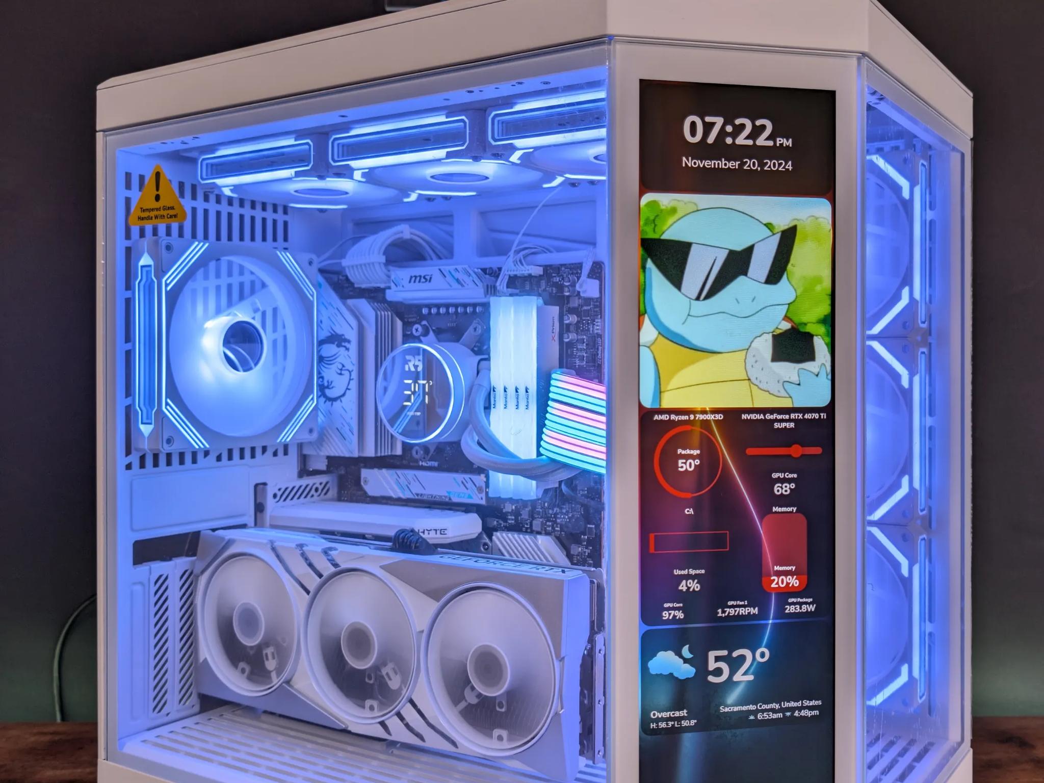 RTX 4070ti Super // Ryzen 9 7900x3D // 32GB DDR5 // 2TB Samsung 990 Pro // WiFi - Hyte Y70 Infinite!