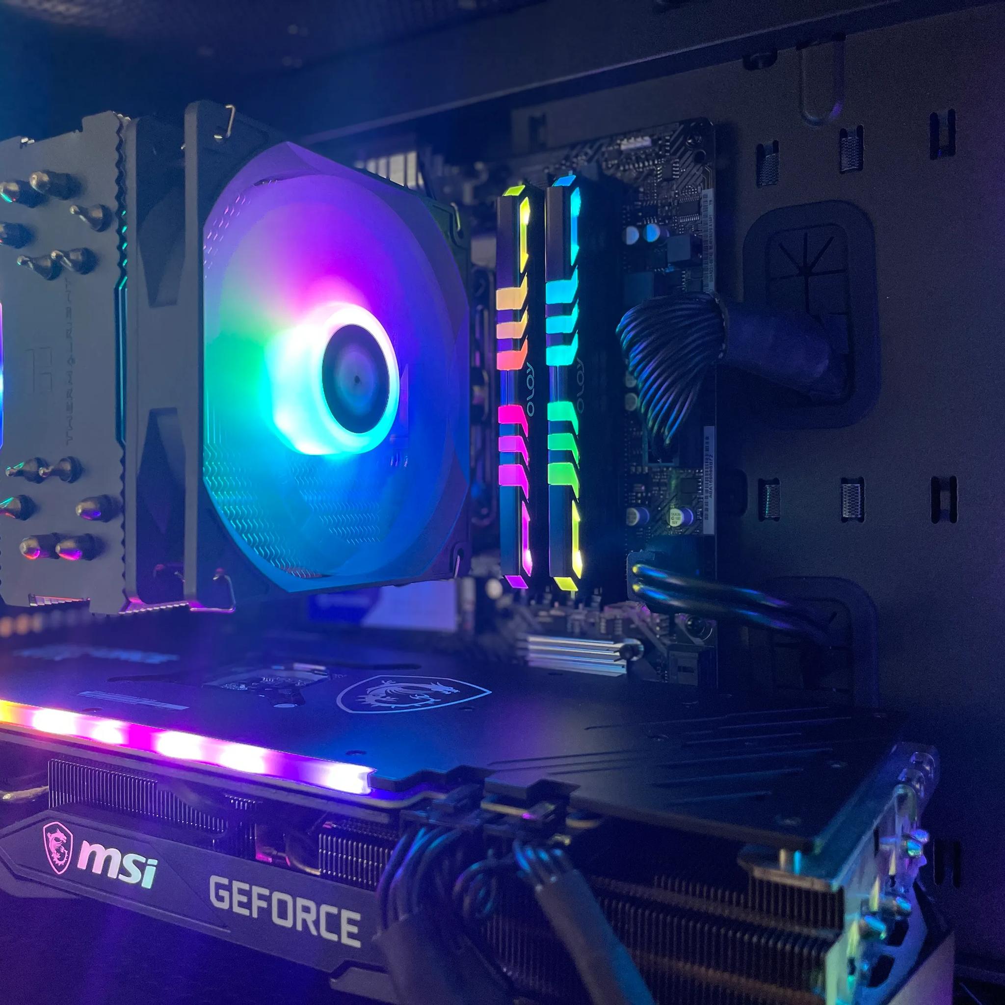 Ryzen 5 3600 + RTX 3060 12GB | Midrange Gaming PC | Full ARGB Control