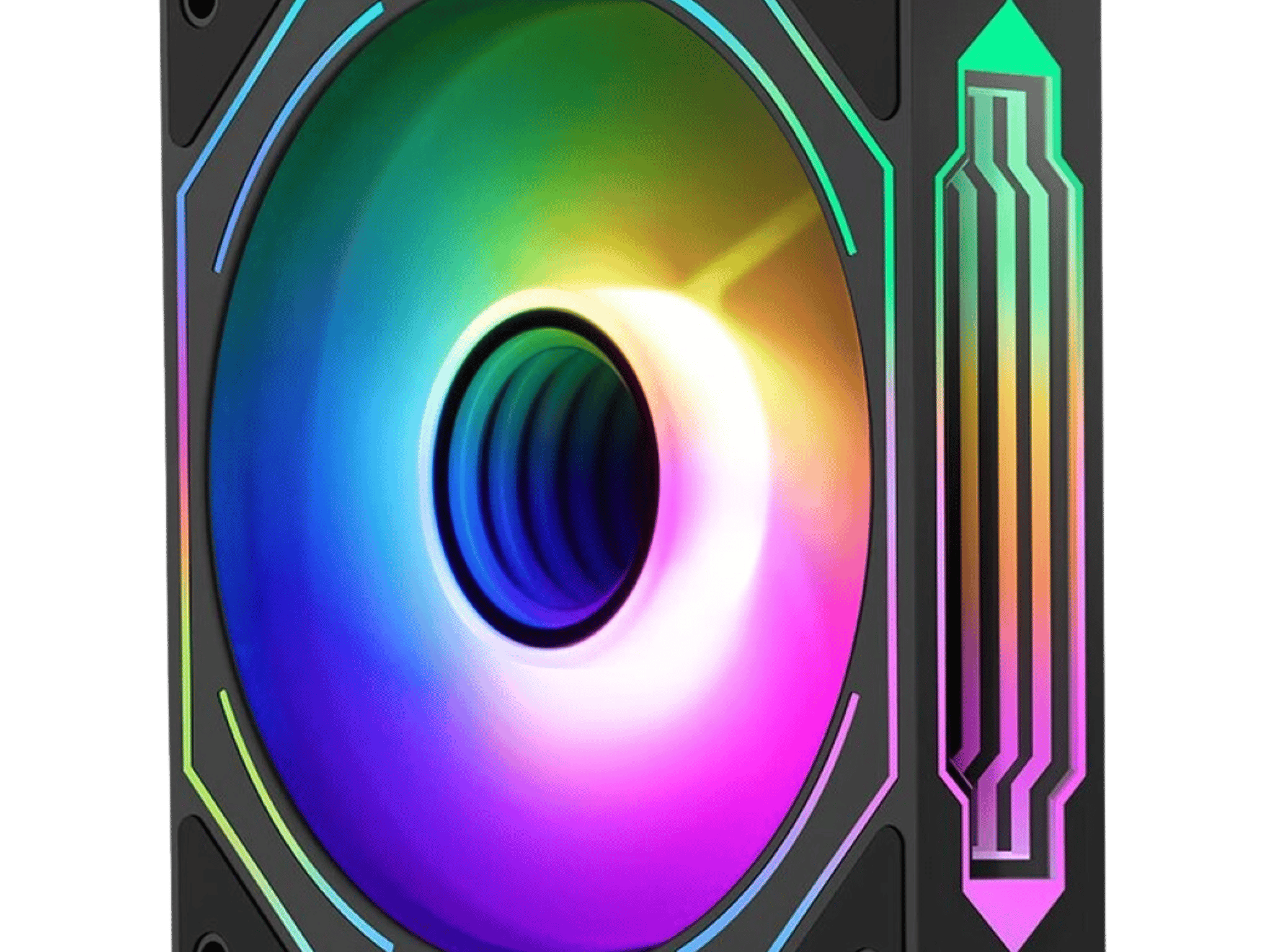 PACK OF 3 SEGOTEP 🪞HB12🪞 | BLACK CASE FAN | 120MM | PWM | ARGB | INFINITE MIRROR REFLECTION