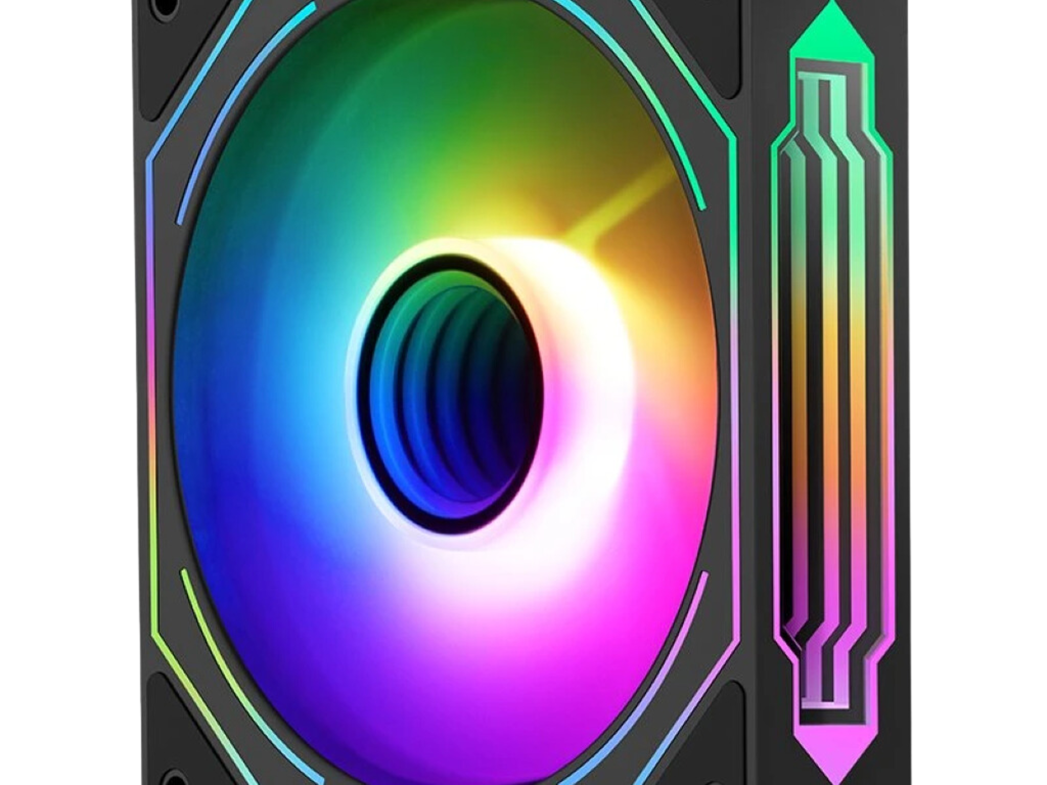PACK OF 3 SEGOTEP 🪞HB12🪞 | BLACK CASE FAN | 120MM | PWM | ARGB | INFINITE MIRROR REFLECTION