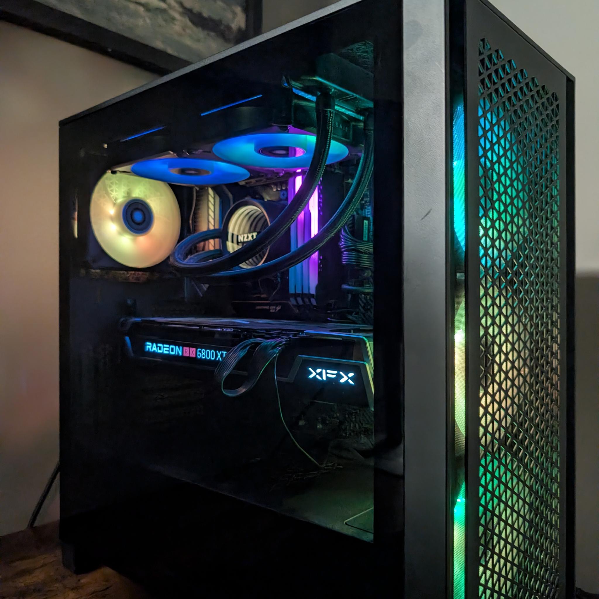CPU | Ryzen 5800X3D ~ GPU | RX 6800XT w/ 1TB 990 Pro Custom Build