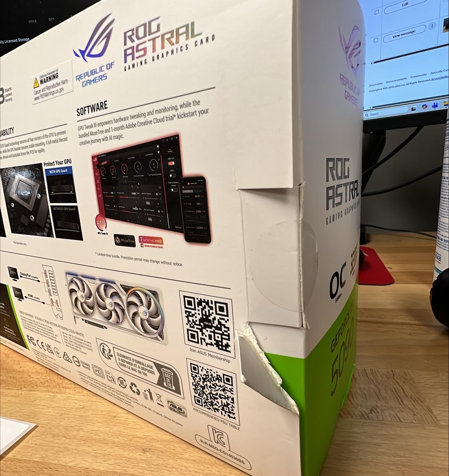 ASUS ROG Astral GeForce RTX 5090 32GB GDDR7 OC White Edition