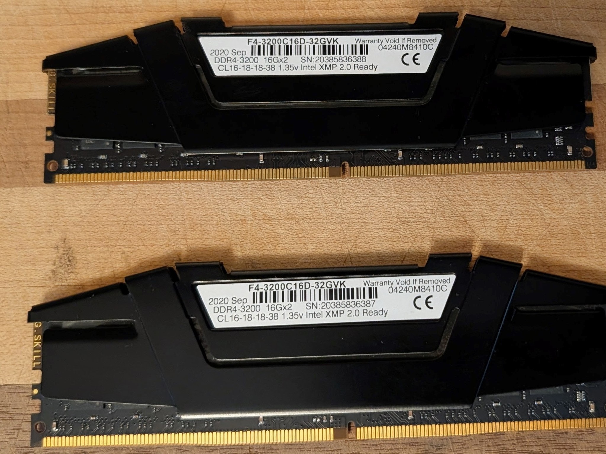 DDR4 32GB (2x16) Gskill Ripjaws