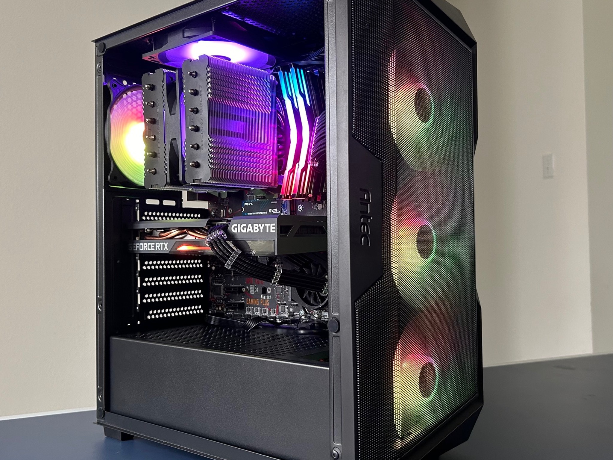 🎁Ultra Performance! RTX 3060 Ti | Ryzen 7 3700X | 1TB SSD | 16GB RAM | High End Gaming/Streaming PC!