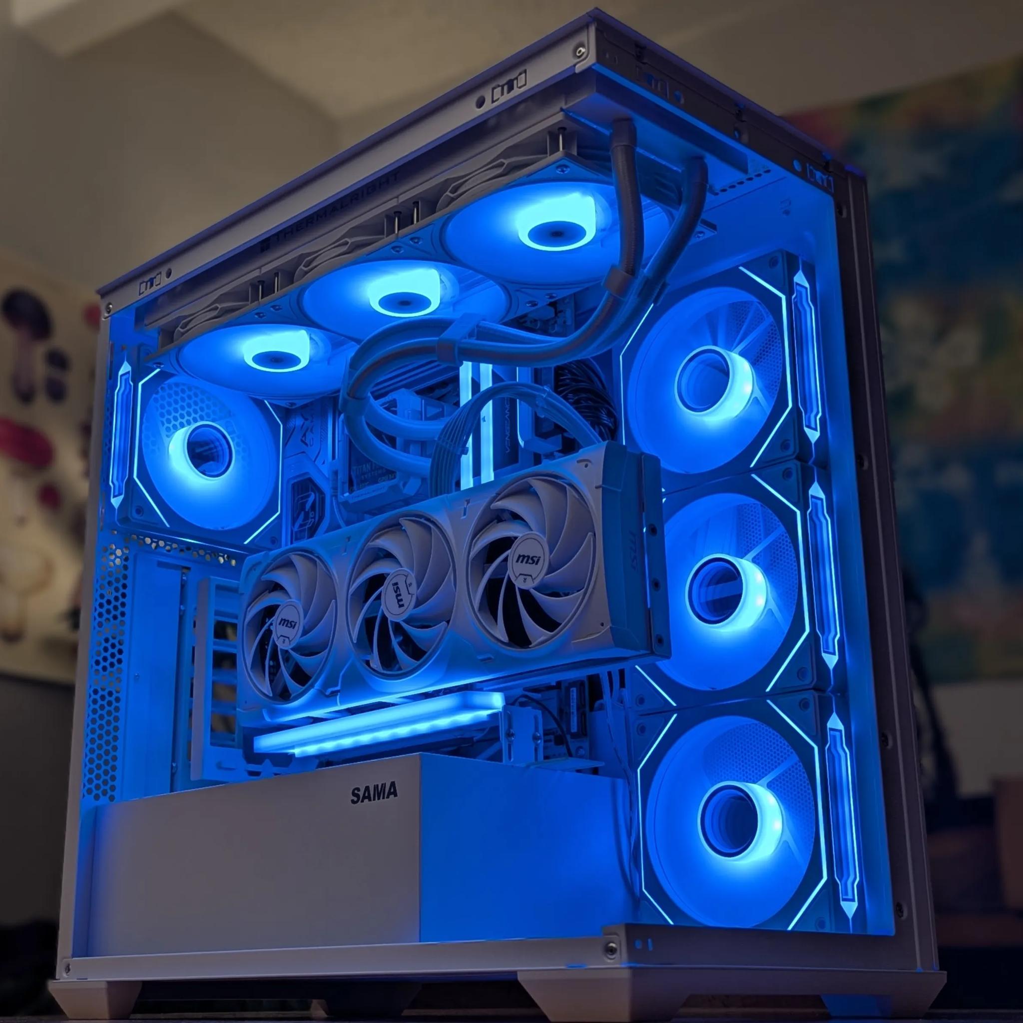 🐺 Wulfric | 5080 | 9800X3D | Whiteout Gaming Beast | 32GB DDR5 | 2TB +1 TB NVMe