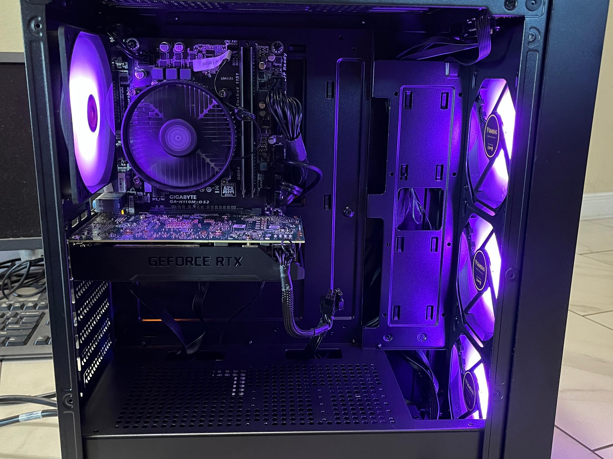 🖥️🔥NVIDIA RTX 2060 Super, Intel i5-7500, 16GB RAM, 870 GB Storage, High Performance RGB Gaming PC