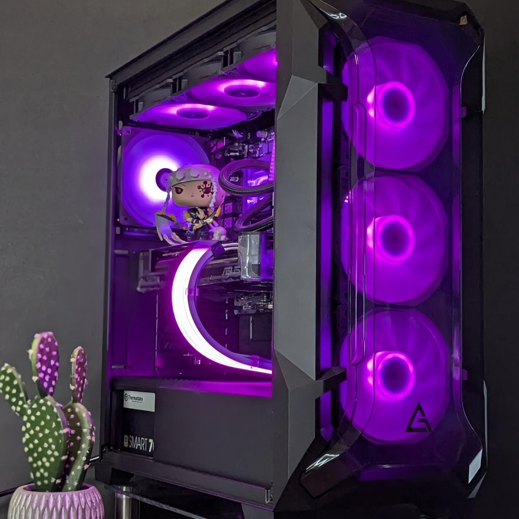 🔥Demon Slayer/Dark Flux🔥⚫️RX 7800XT⚫️I5-12600K⚫️32GB Warhawk RAM⚫️1TB NVMe SSD⚫️Windows 11
