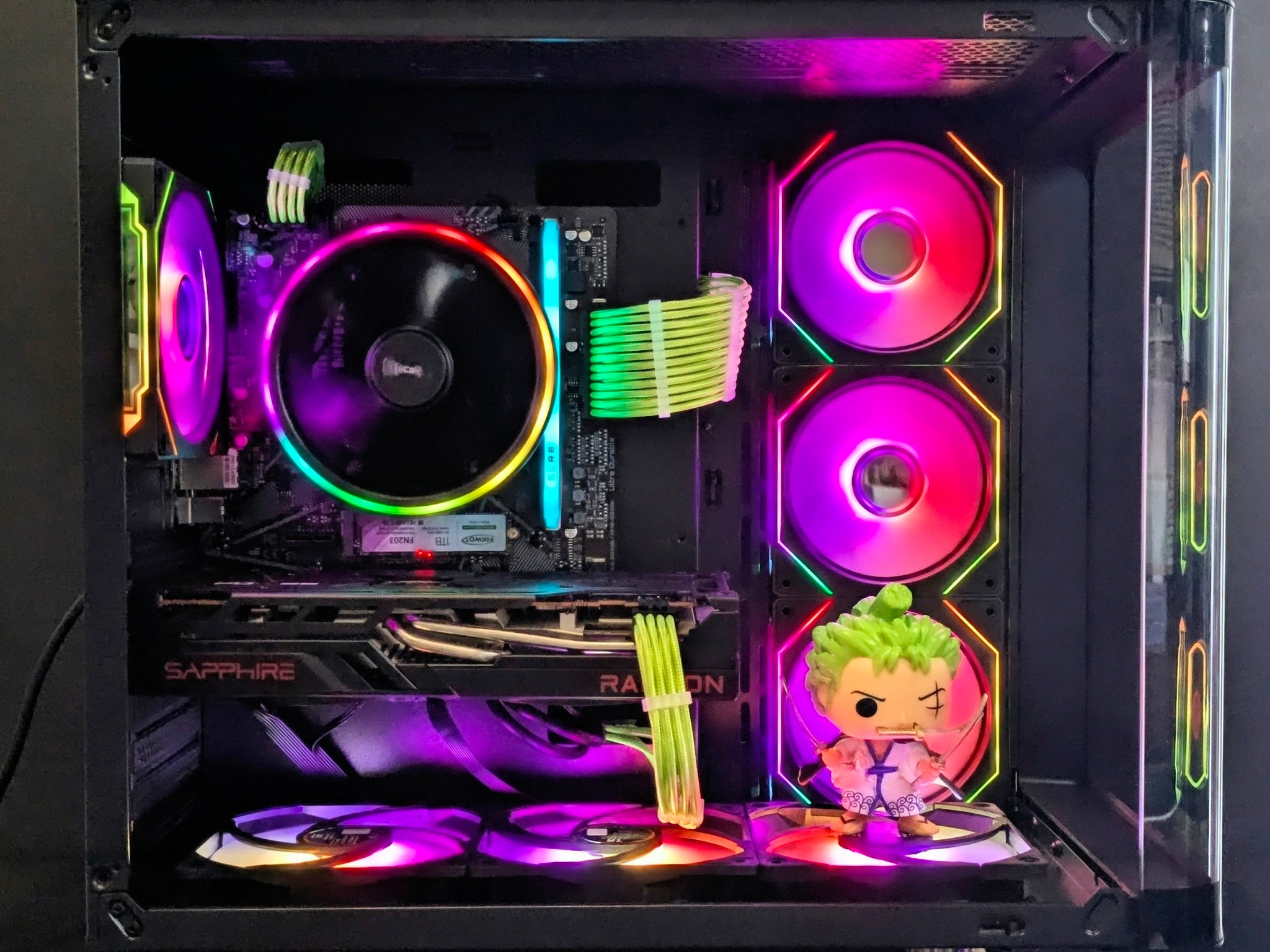 Roronoa Zoro "Headless" Gaming PC🖤RX 6700 10GB🖤Ryzen 5🖤16GB RAM🖤1TB SSD🖤 Wi-Fi 🖤 Windows 11