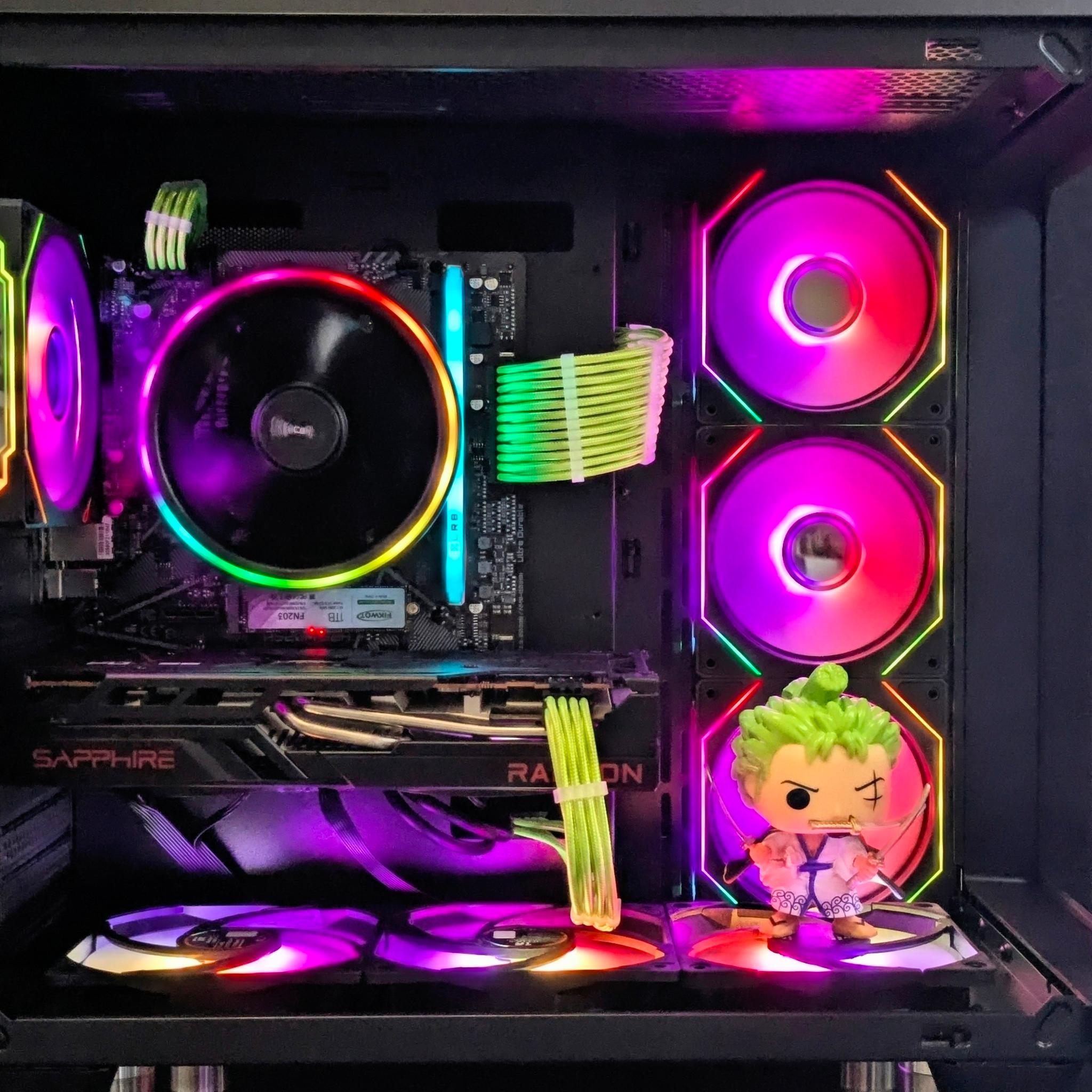 Roronoa Zoro "Headless" Gaming PC🖤RX 6700 10GB🖤Ryzen 5🖤16GB RAM🖤1TB SSD🖤 Wi-Fi 🖤 Windows 11
