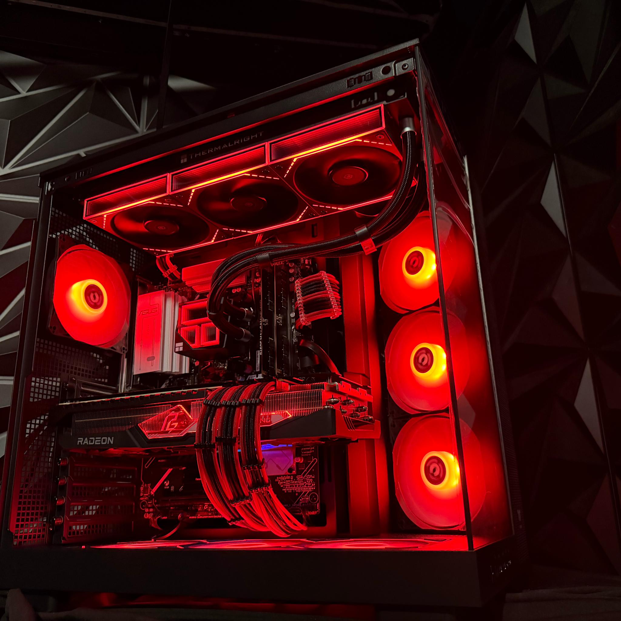 🔥🚀 RED LEADER 🚀🔥 Ryzen 9 7900X| RX 7900XTX 24 GB | 64 GB DDR5| 4 TB NVMe| 850W PSU
