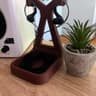 Minimalist Wood PLA IEM Display Stand, Audiophile Earphone Holder (3D Printed)