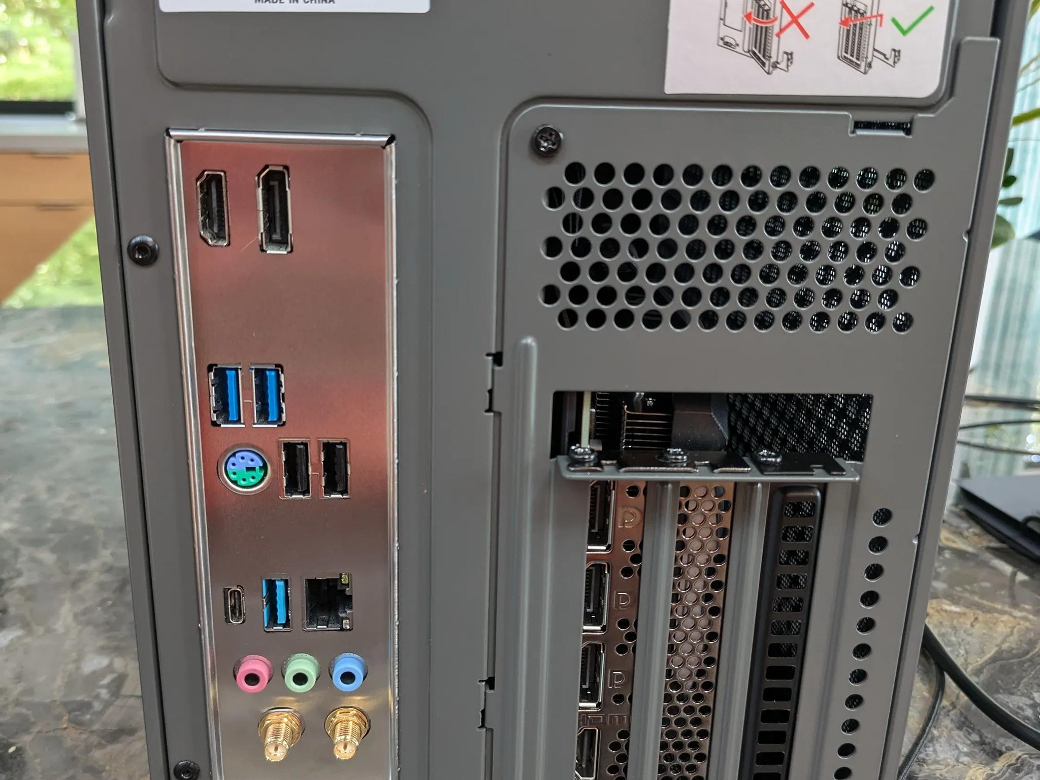 Gaming Desktop PC NR200P AMD Ryzen 5700X3D RTX 4070 32GB RAM 2TB SSD