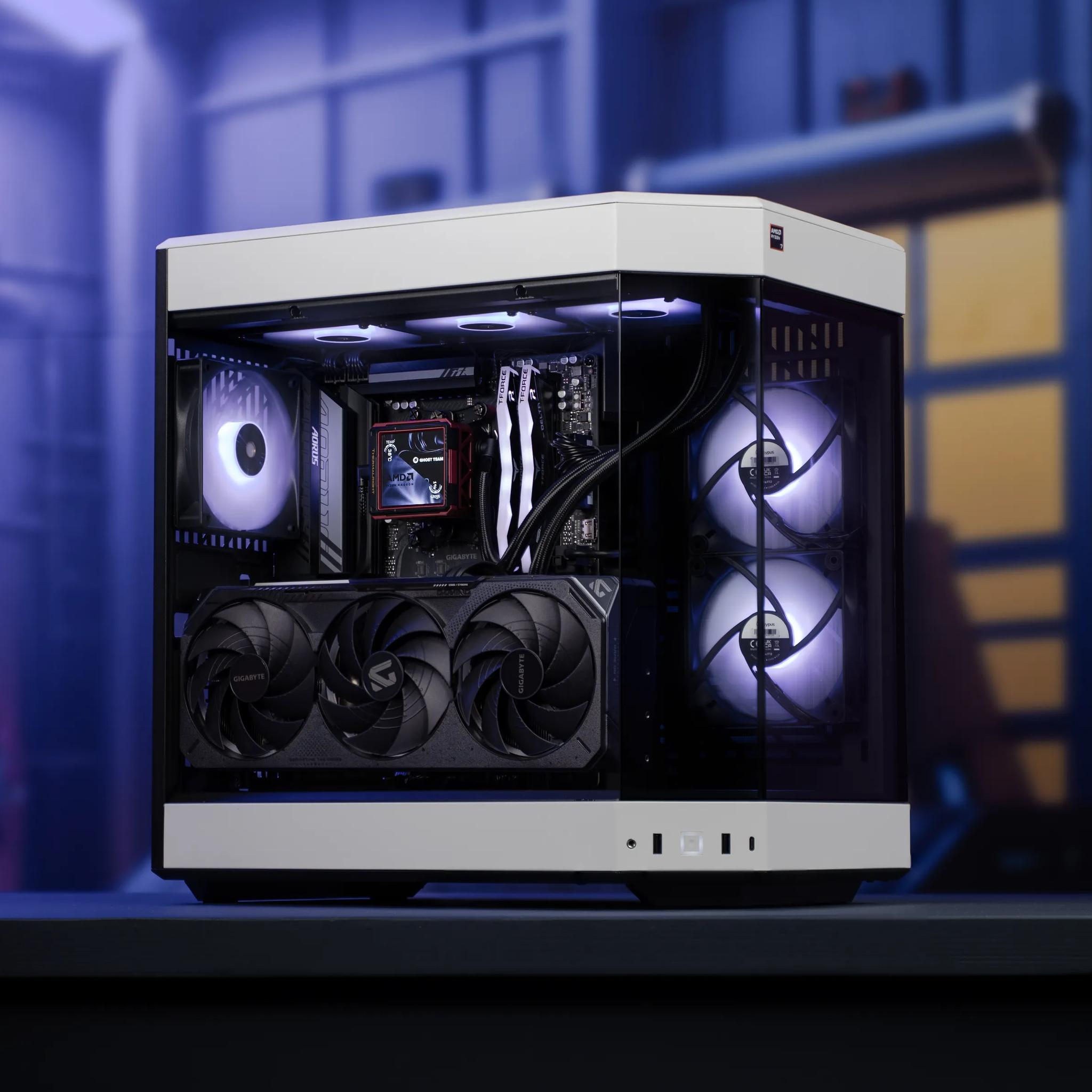 “Optimo” RTX 5080 Ryzen 7 9800X3D 32GB 2TB Windows 11 Workstation Gaming PC