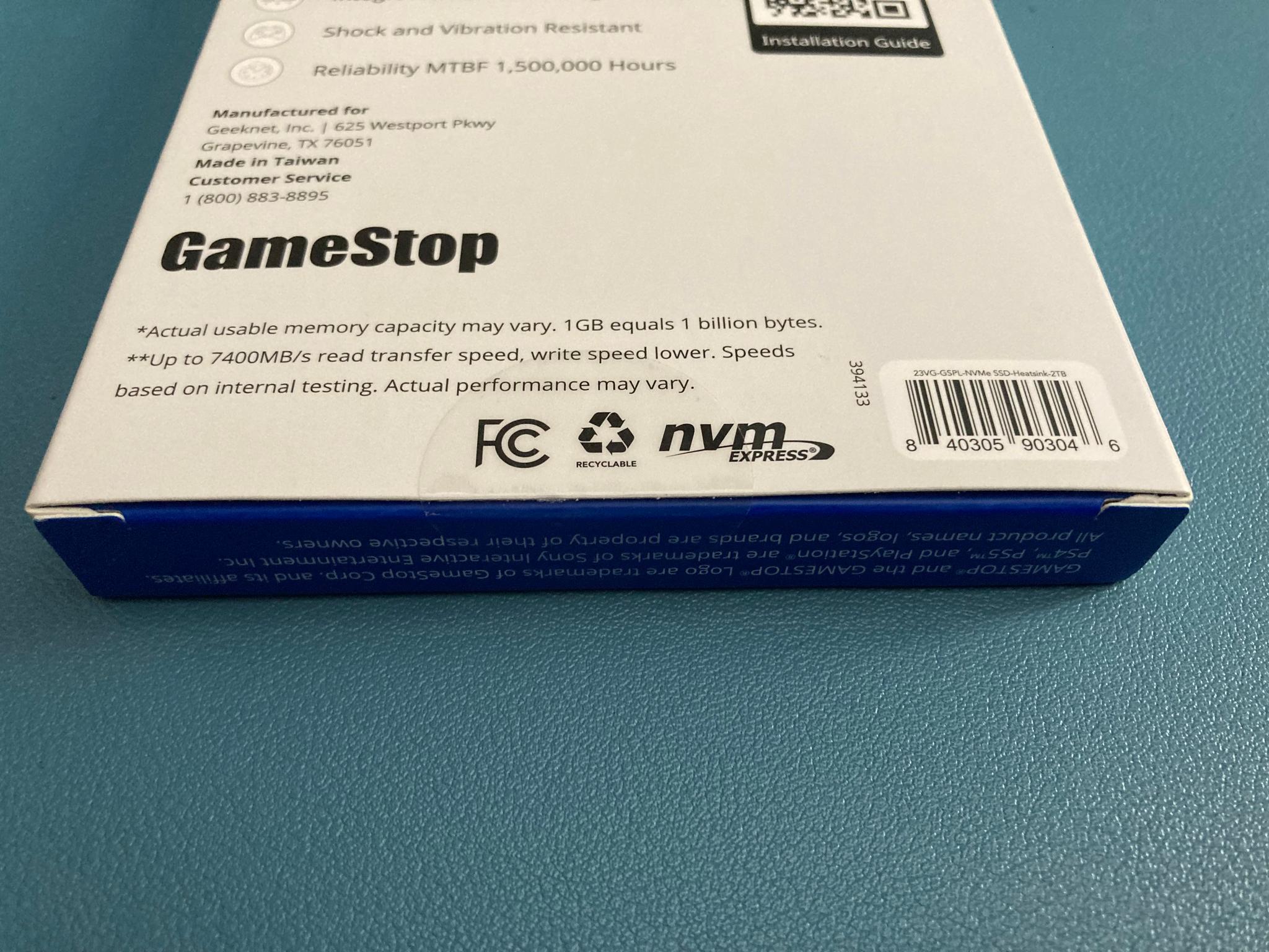 2TB NVMe M.2 PCIe Gen 4x4 7400 MB/s Read Speed SSD with Heatsink for PC or PS5