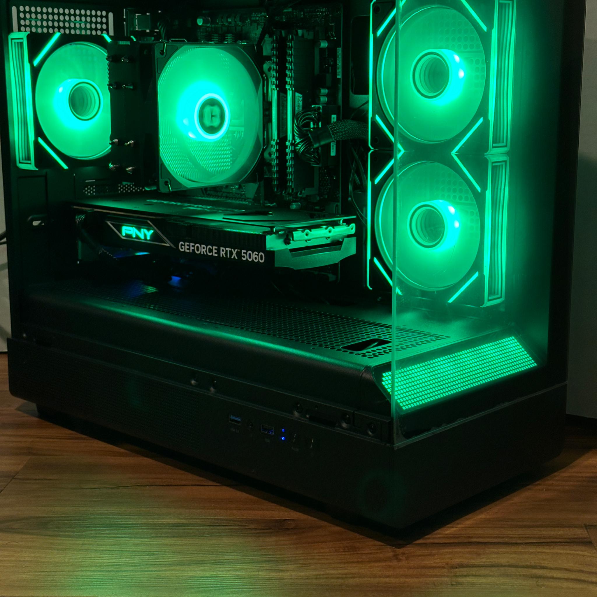 RTX 5060 | Ryzen 5 3600 | 16GB DDR4 | 1TB SSD | Win 11 | Office 2024 | WiFi + BT | Custom Gaming PC