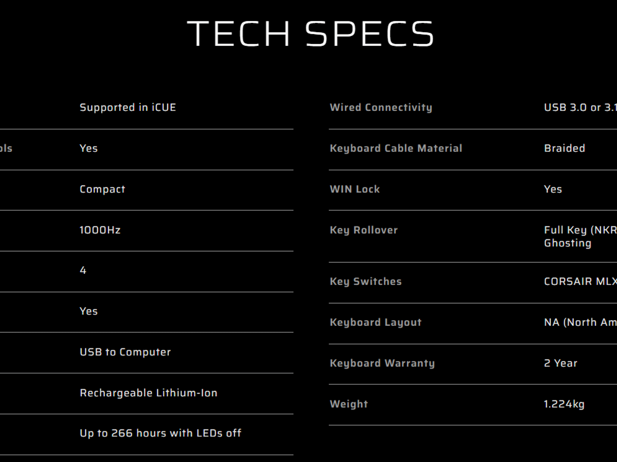 Corsair K65 Wireless Mechanical 75% RGB Gaming Keyboard