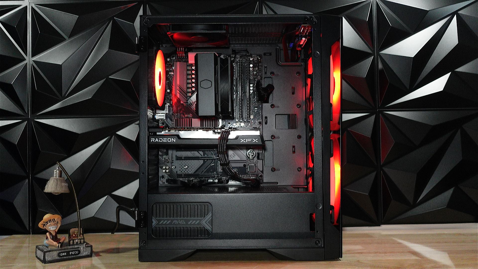 🔥🟤RX 6600 Gaming PC | Ryzen 5 5600XT | 16GB DDR4-3200 | AIR | 1TB M.2 SSD | RGB | WiFi 🚀
