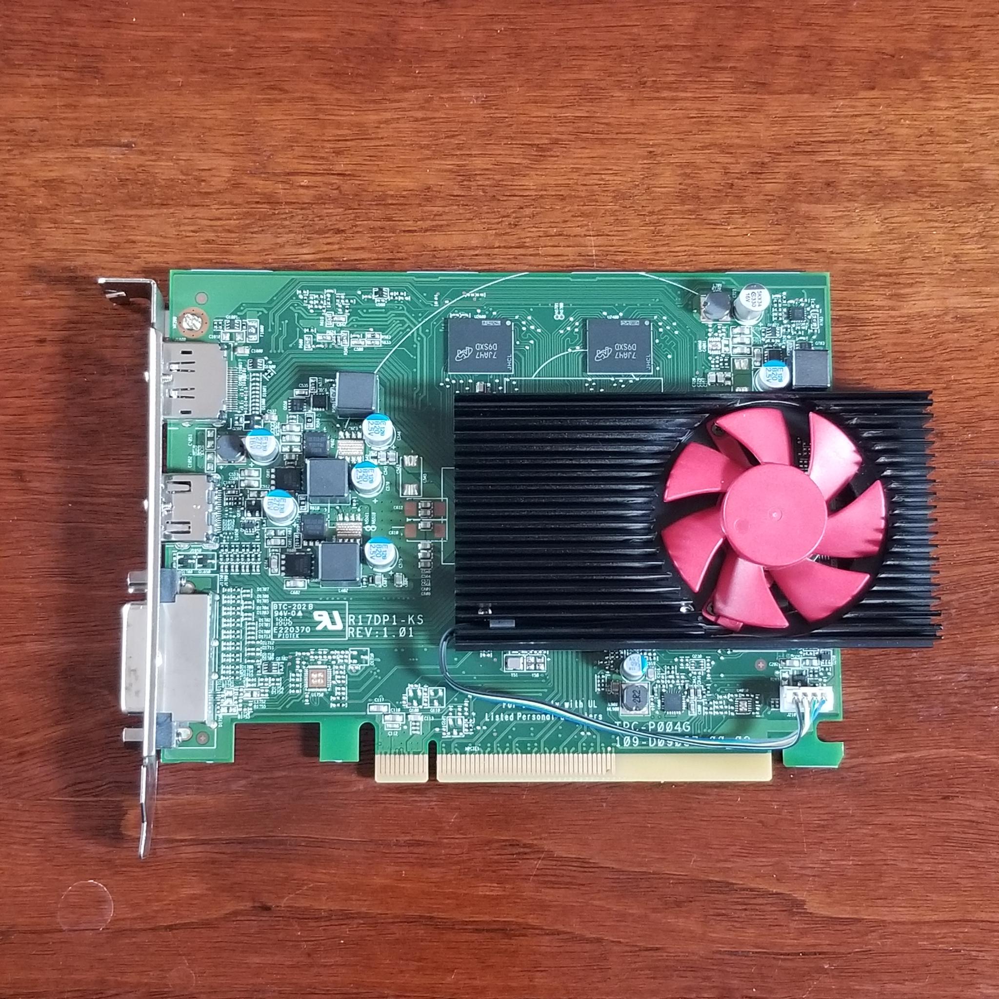 HP OEM Radeon RX 550 PN: 940272-001 4GB VRAM (no external power required)