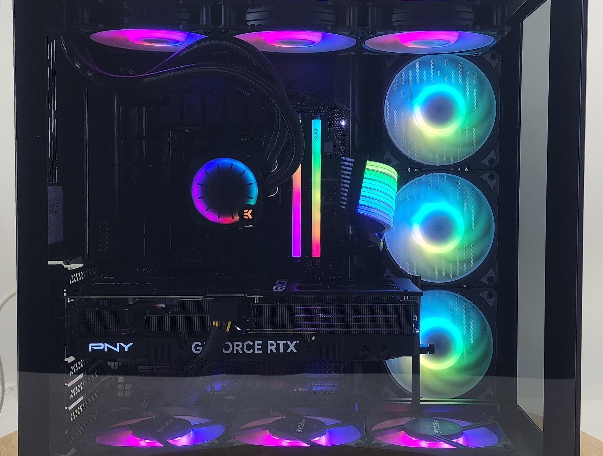 Gaming PC Ryzen 9 9950X3D 32GB RAM 2TB SSD RTX 4070 Ti SUPER 16GB Win11 Computer