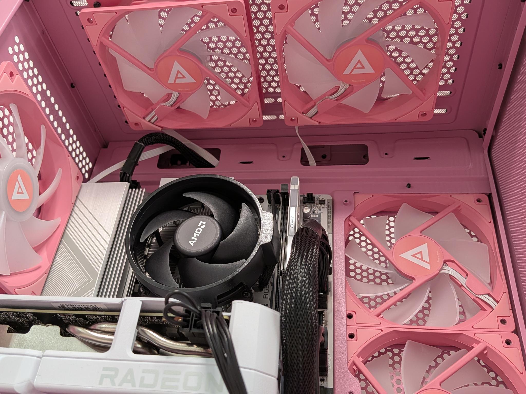 Brand New Build ALL AMD AM5 Custom Gaming PC Pink RGB