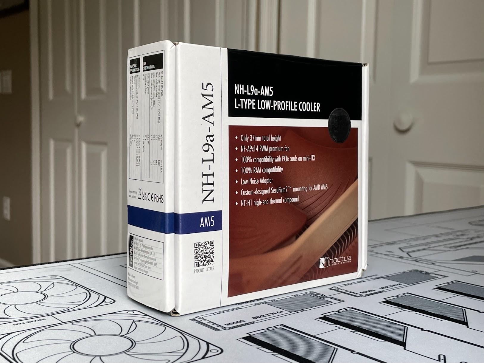 Noctua NH-L9A-AM5 Brown Beige LOW-PROFILE 37mm Tall CPU COOLER - AMD AM5 ONLY