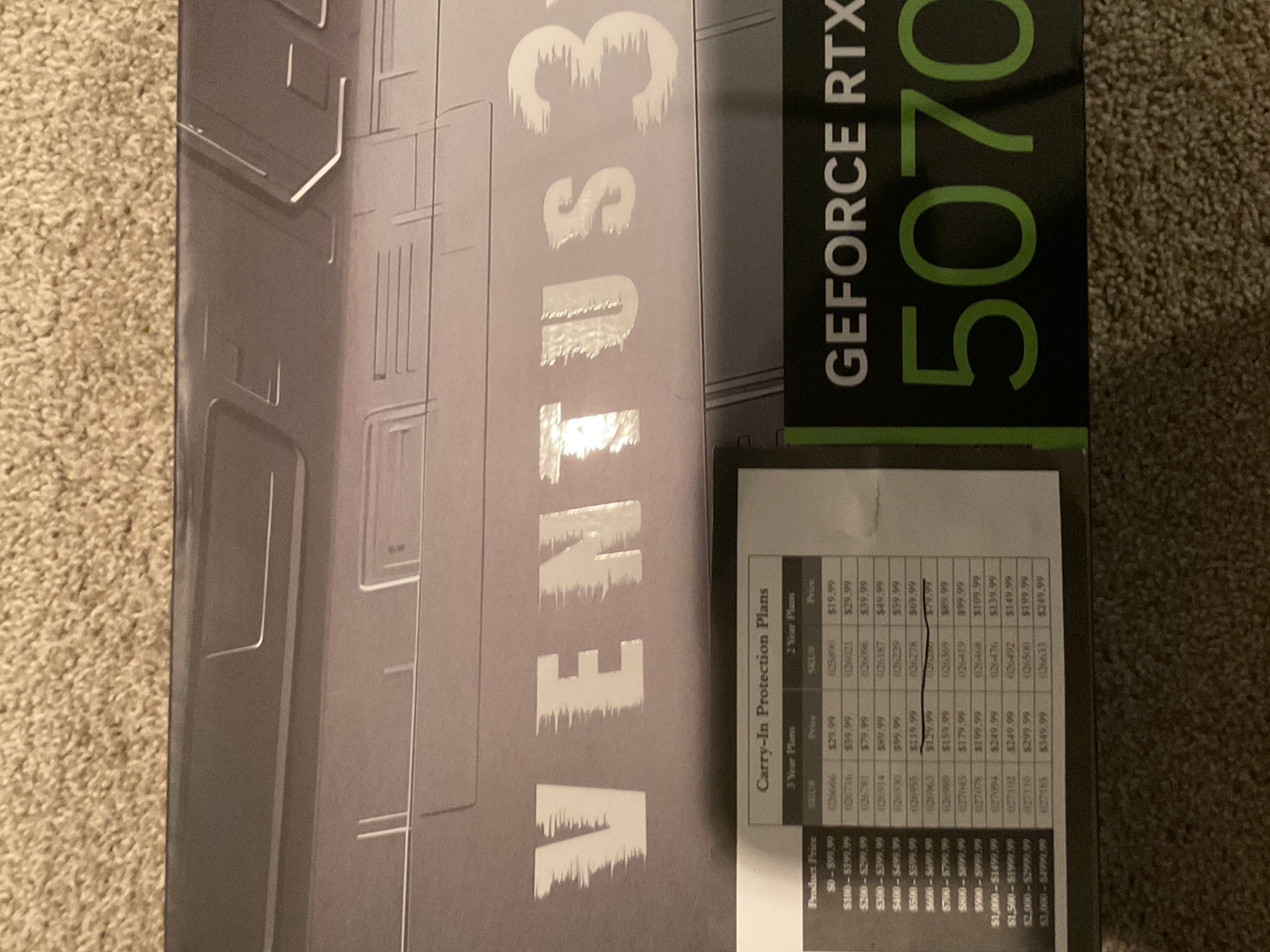 RTX 5070 NEW IN BOX WITH 2 YEAR WARRANTY