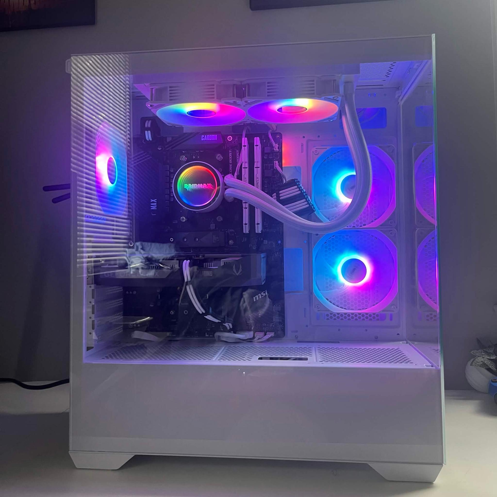 🖥️ RTX 5060 | Ryzen 5 5600x | 32gb DDR4 Ram | Water Cooled White Gaming PC