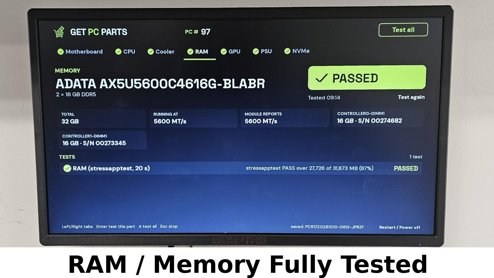 32GB DDR5 (2x16GB) CL46 5600MT/s ADATA XPG Lancer Blade RGB