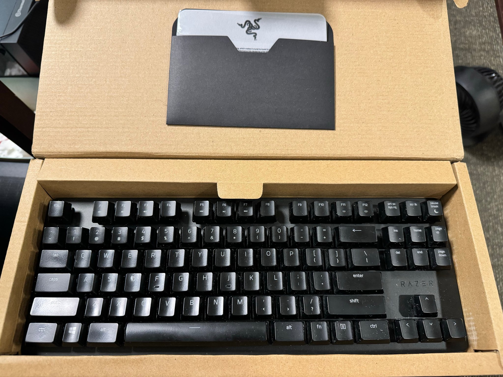 Razer Blackwidow Lite TKL Mechanical Gaming Keyboard w/ Orange Switches