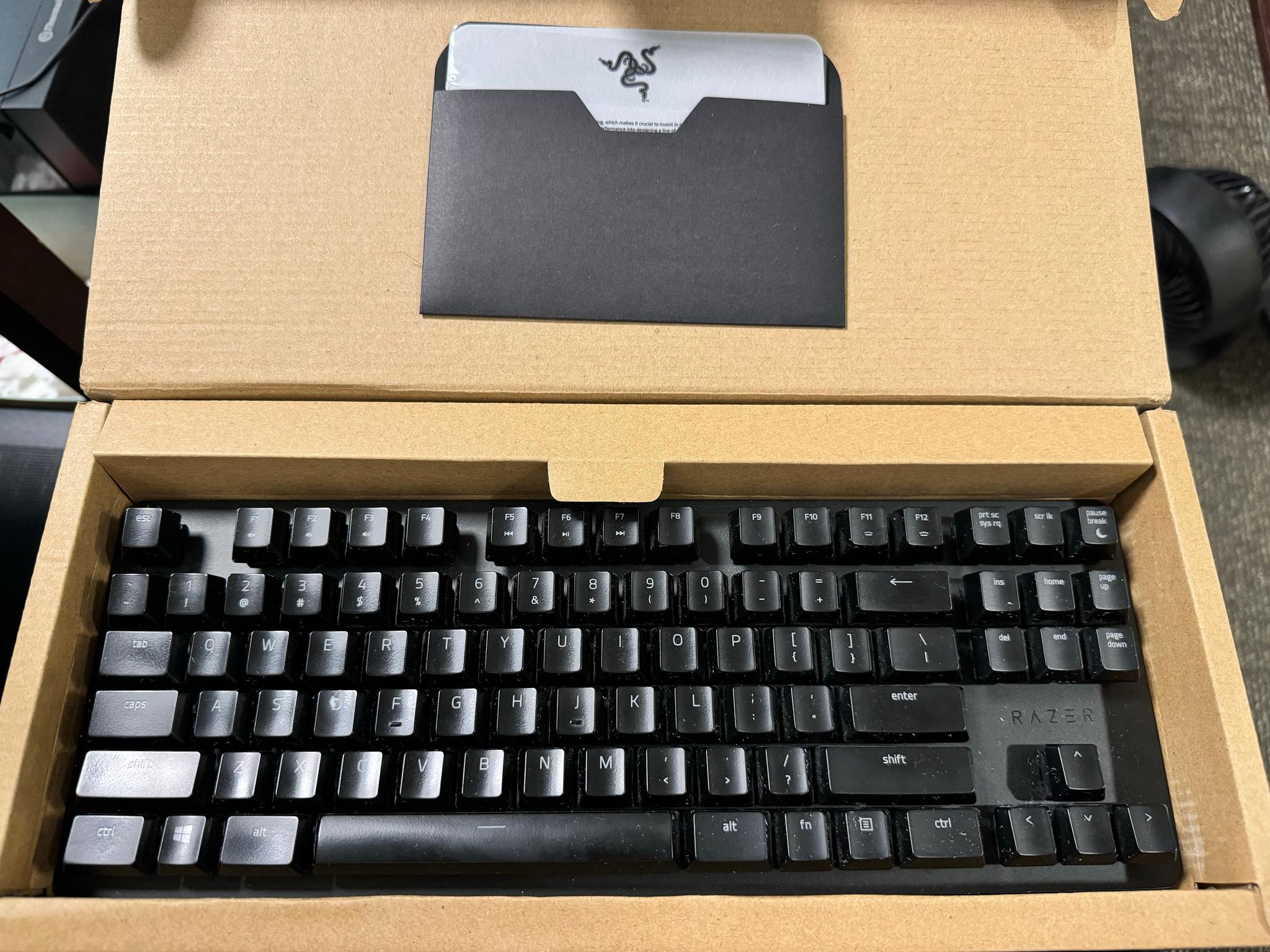 Razer Blackwidow Lite TKL Mechanical Gaming Keyboard w/ Orange Switches