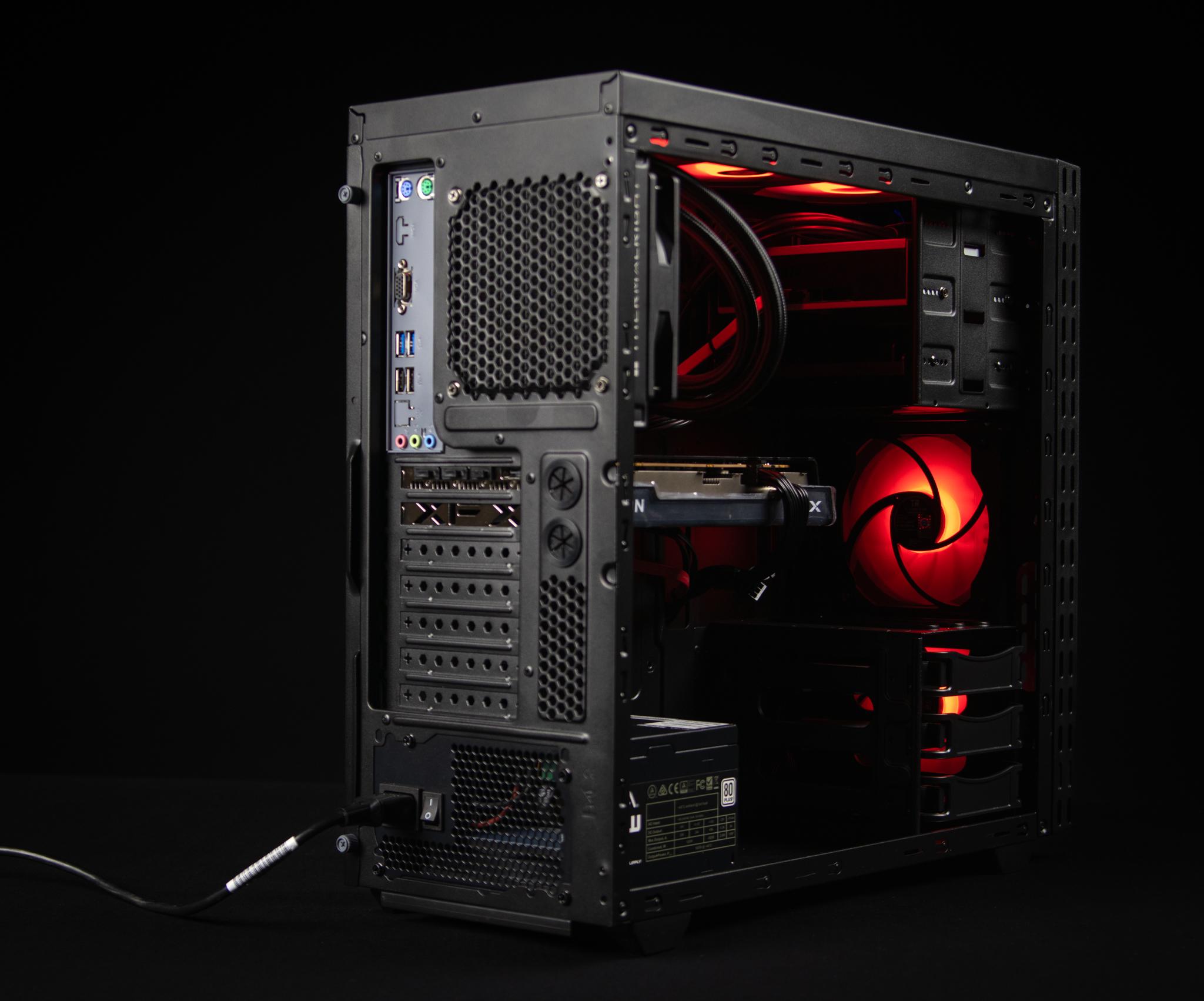 “GammaRed” RX XFX 6650XT 16GB Ryzen 5 Windows 11 1.3 TB Gaming PC Powerhouse