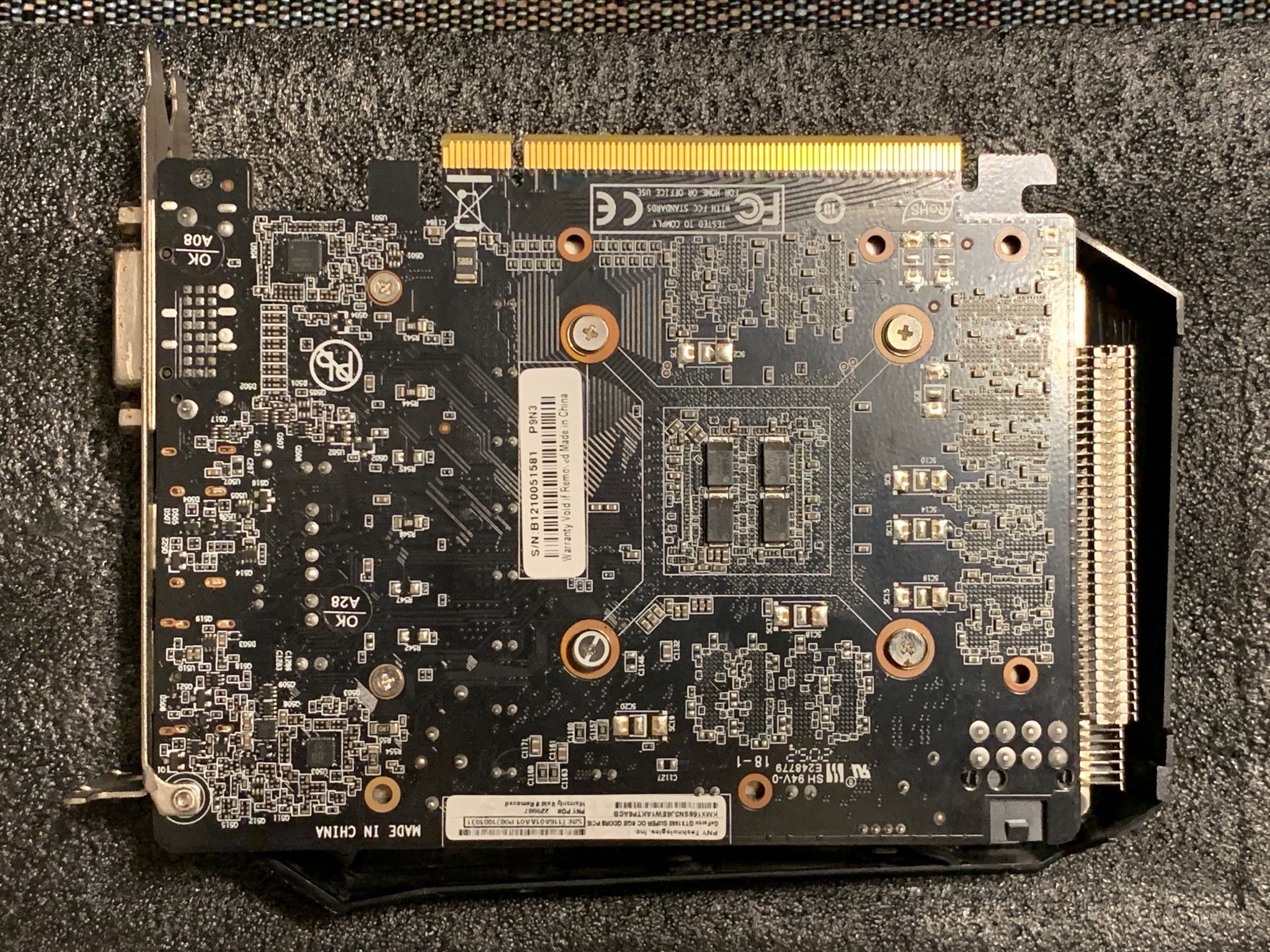 PNY GeForce GTX 1660 SUPER 6GB XLR8 Gaming Overclocked Edition, Used.