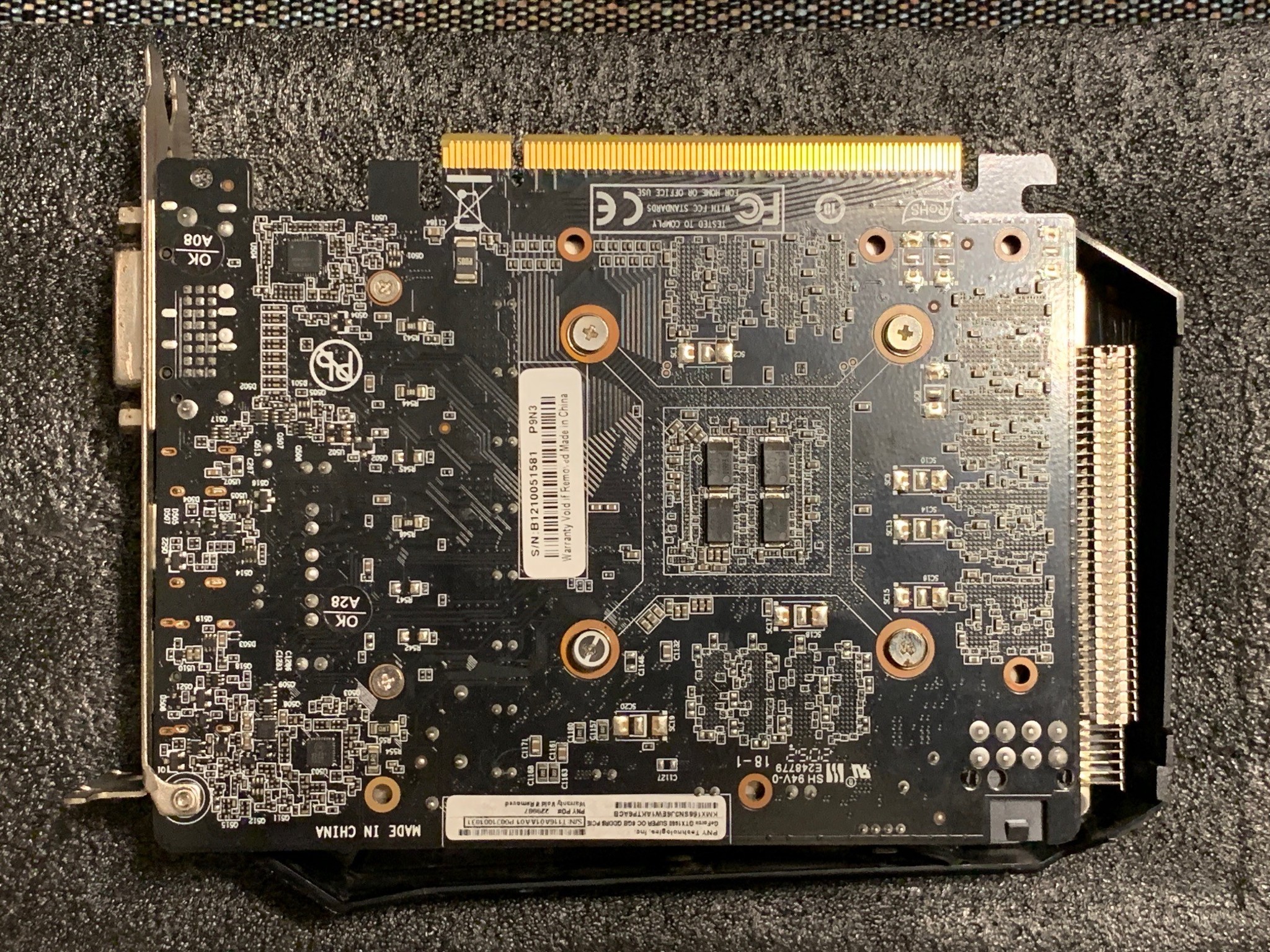 PNY GeForce GTX 1660 SUPER 6GB XLR8 Gaming Overclocked Edition, Used.