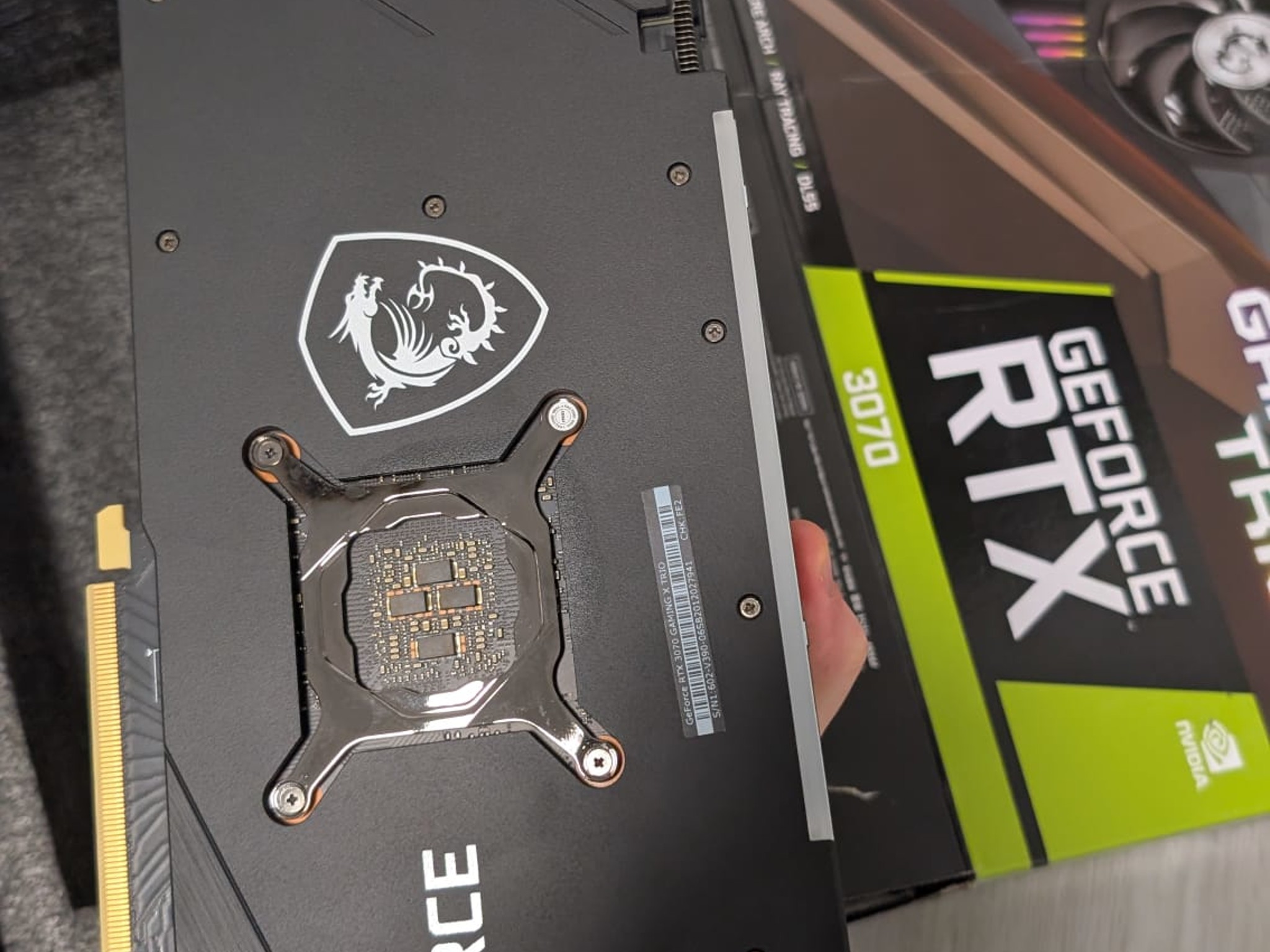 Clean and well-maintained - MSI Gaming Trio GeForce RTX 3070 8GB (in original packaging)