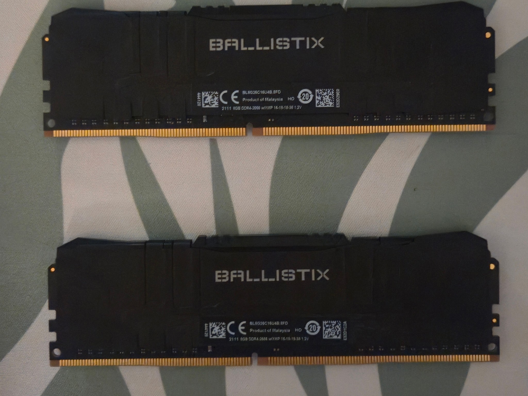 Crucial Ballistix DDR4 16GB (2x8) CL16 16-18-18-38 1.2v