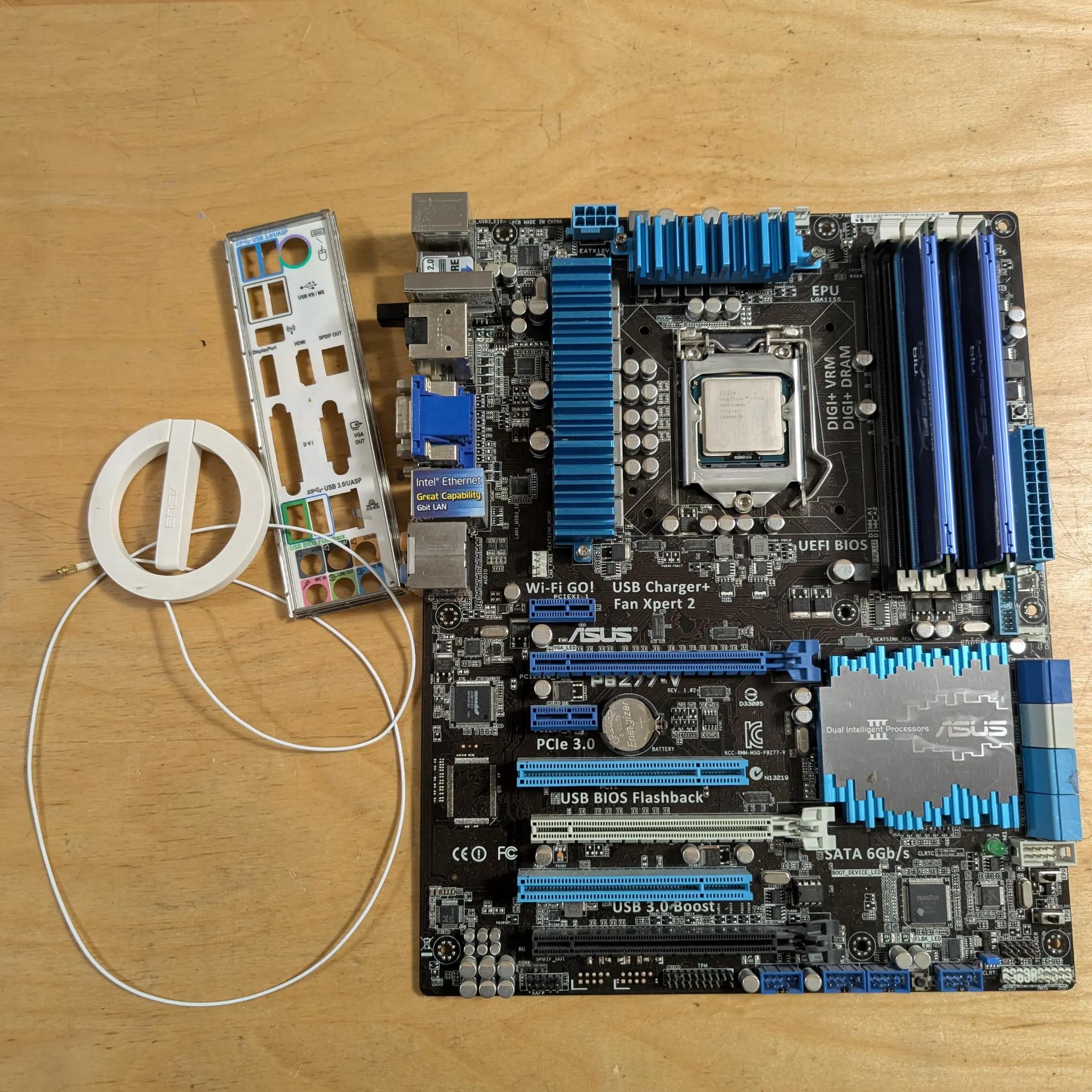 *READ* Asus Z77 motherboard / Intel Core i7 3770K / 12GB DDR3