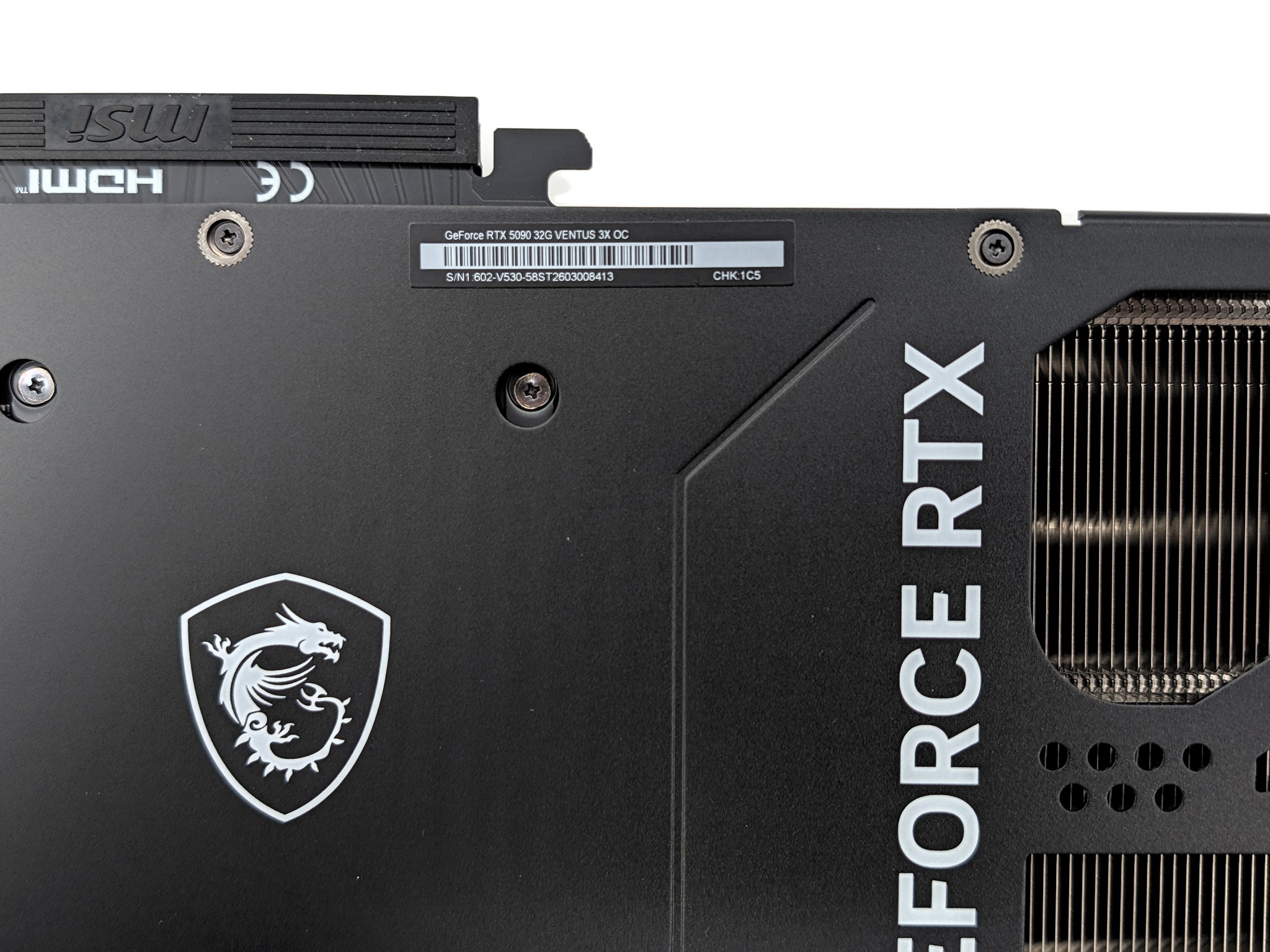 MSI GeForce RTX 5090 32G VENTUS 3X OC