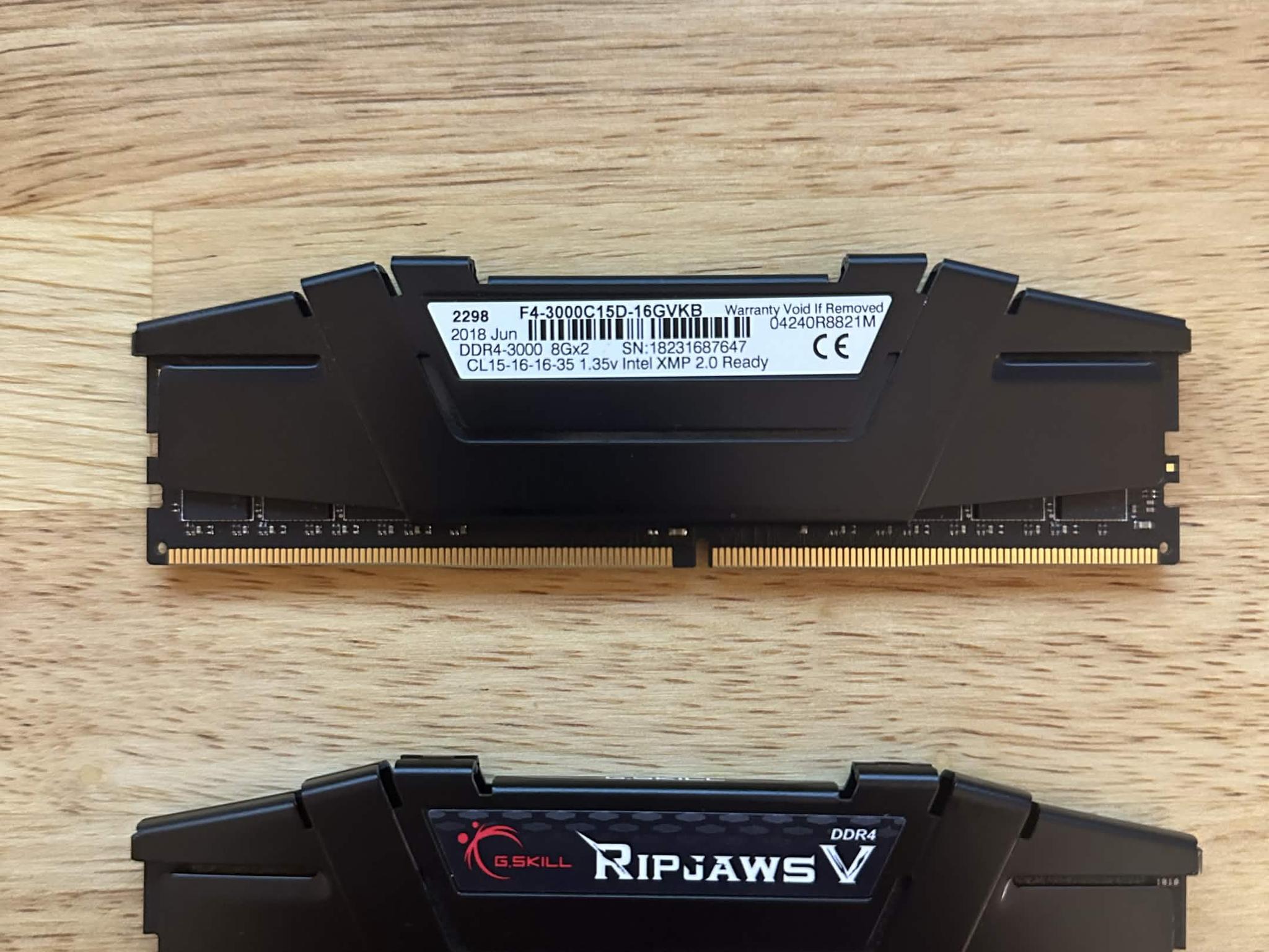 G.Skill Ripjaws 16GB (2x8GB) DDR4-3000 CL15 RAM