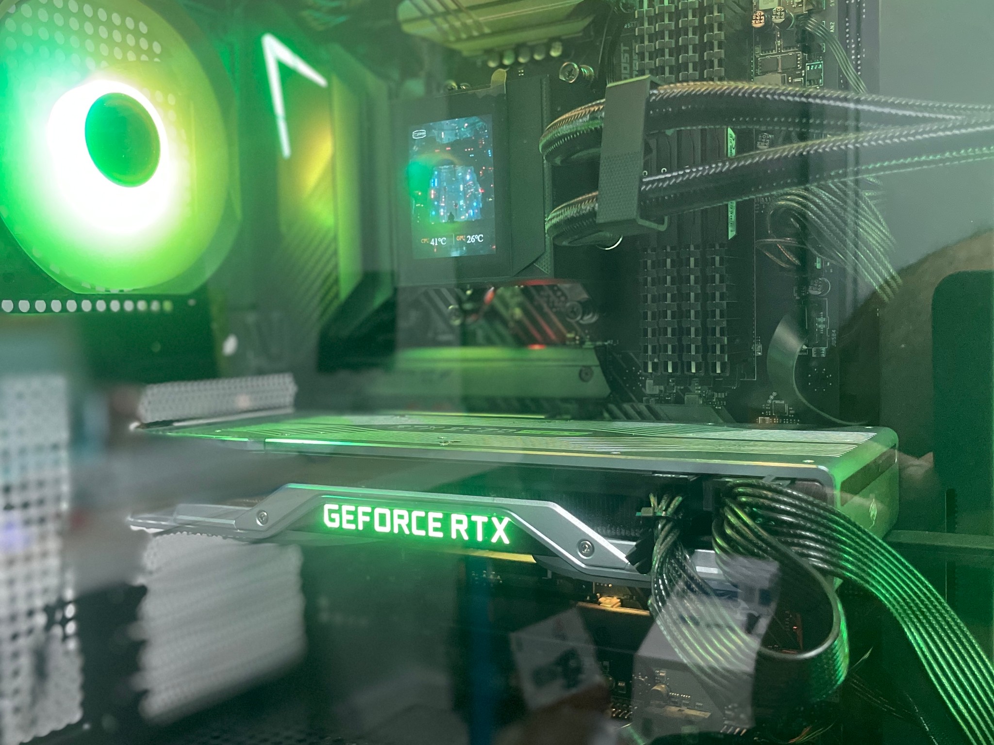 🌑✨ NightCarbon – Ryzen 7 / RTX 2070 Super FE Gaming PC – 32GB RAM / 1TB SSD / 360mm AIO  🌑✨