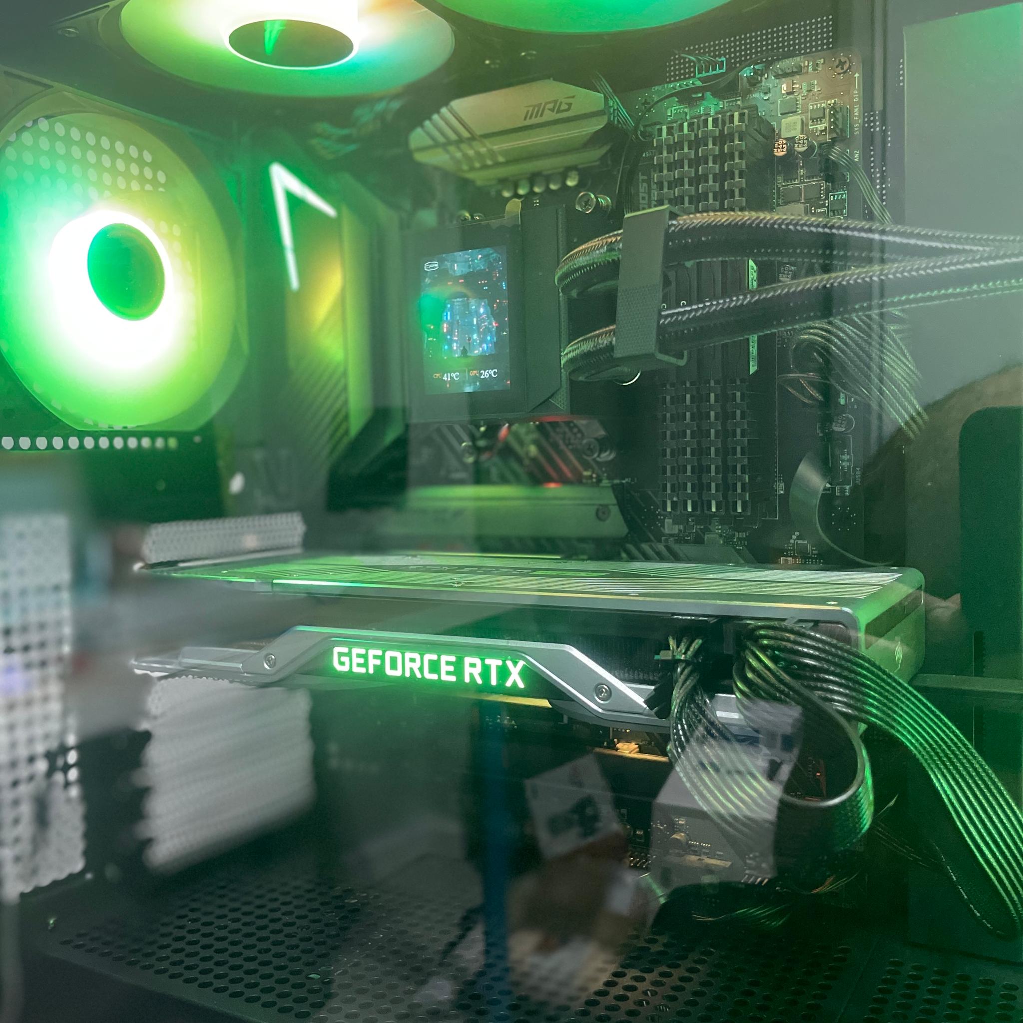 🌑✨ NightCarbon – Ryzen 7 / RTX 2070 Super FE Gaming PC – 32GB RAM / 1TB SSD / 360mm AIO  🌑✨