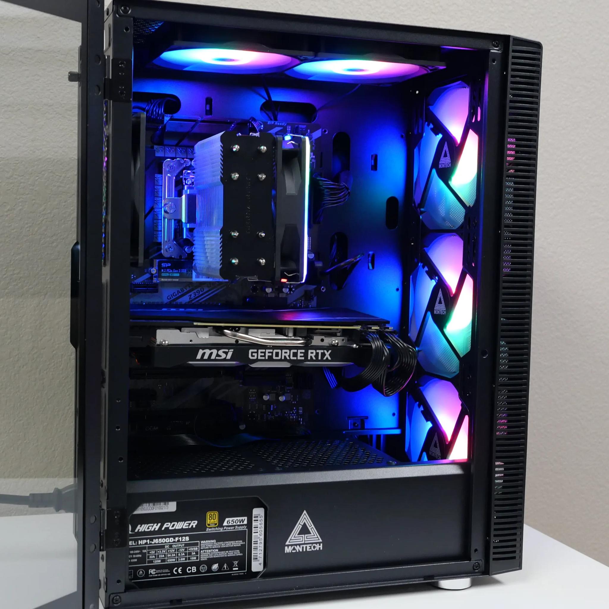 Intel i7-9700k - MSI GeForce RTX 2070 Super - Corsair Vengeance 32GB 3600MHz - 1TB NVMe SSD