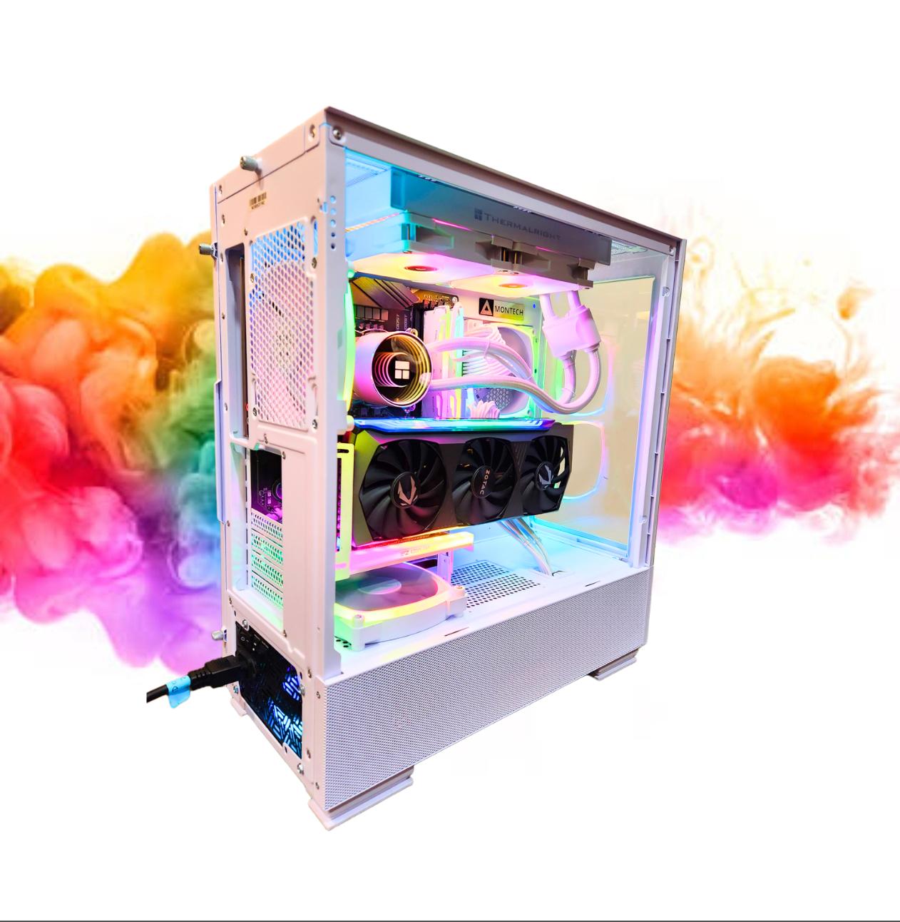 SALE: RTX 3080 + i5 11600k + 32GB RGB RAM + 2TB SSD + 6 Fans + Full RGB ( All White Gaming PC )