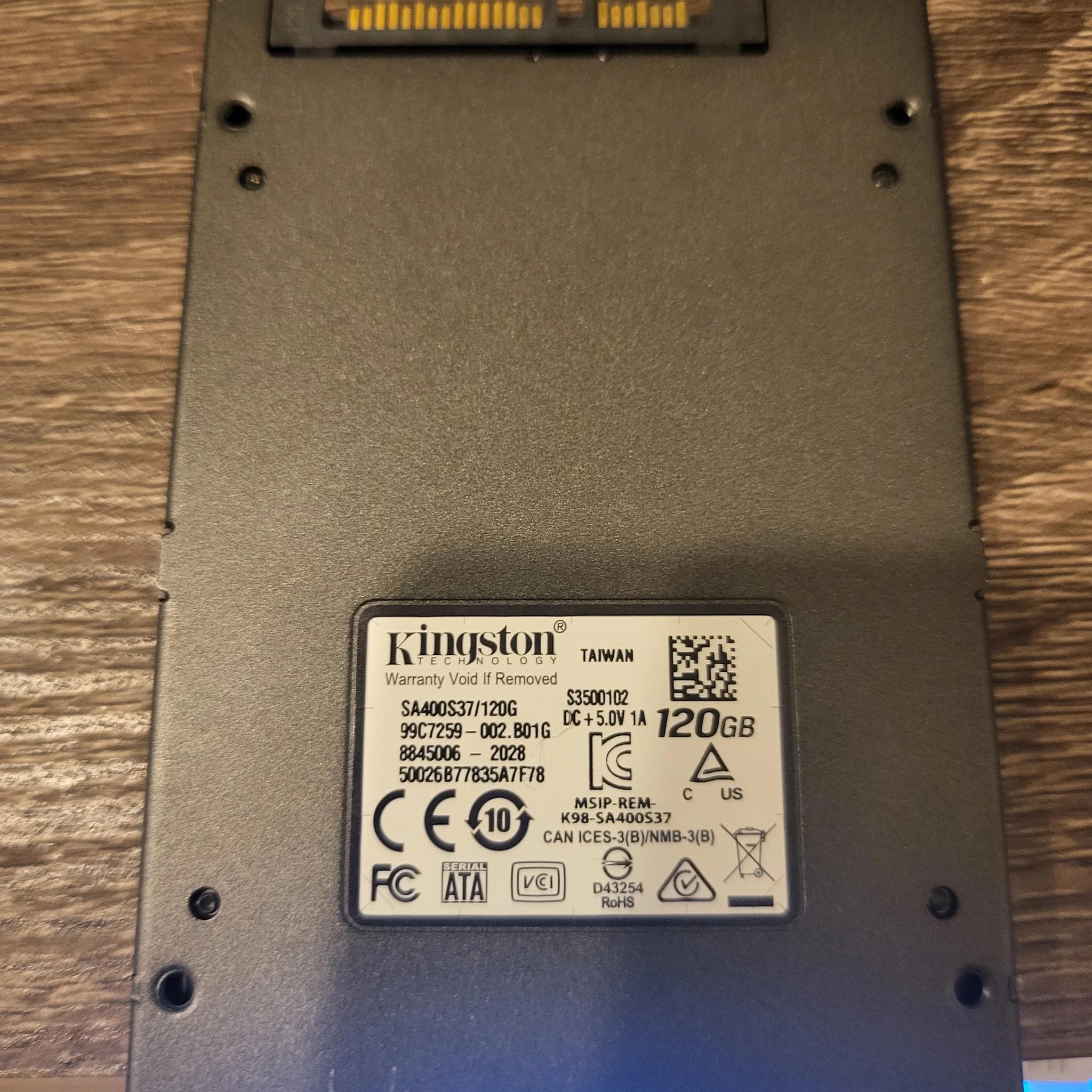 Kingston A400 120GB 2.5" SATA SSD