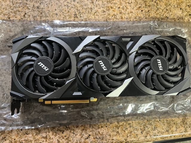 MSI NVIDIA GeForce RTX 3070 Ti Ventus 3X Overclocked Triple-Fan 8GB GDDR6X PCIe 4.0 Graphics Card