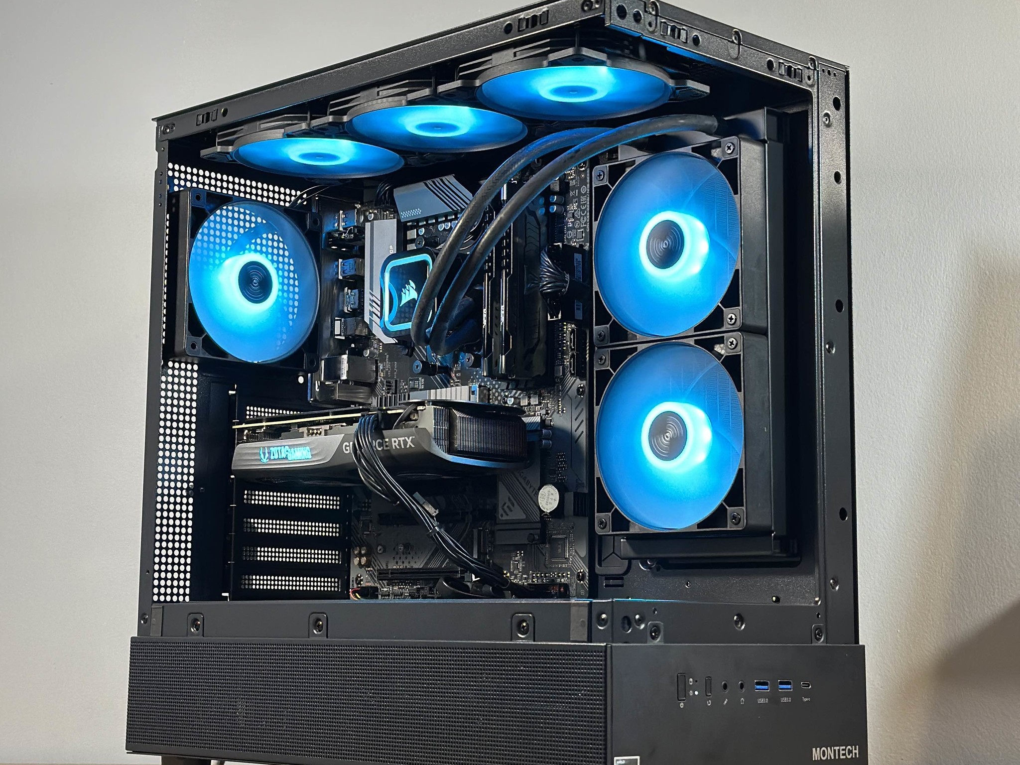 RTX 4070 12GB | Ryzen 7 5700X | 32GB DDR4 | 1TB SSD | Win11 | WIFI+BT | 1440P/4K Gaming PC